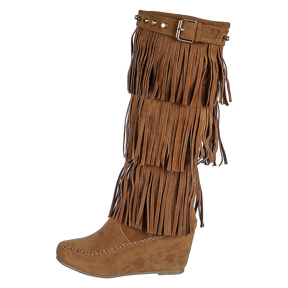 Nature breeze outlet fringe boots