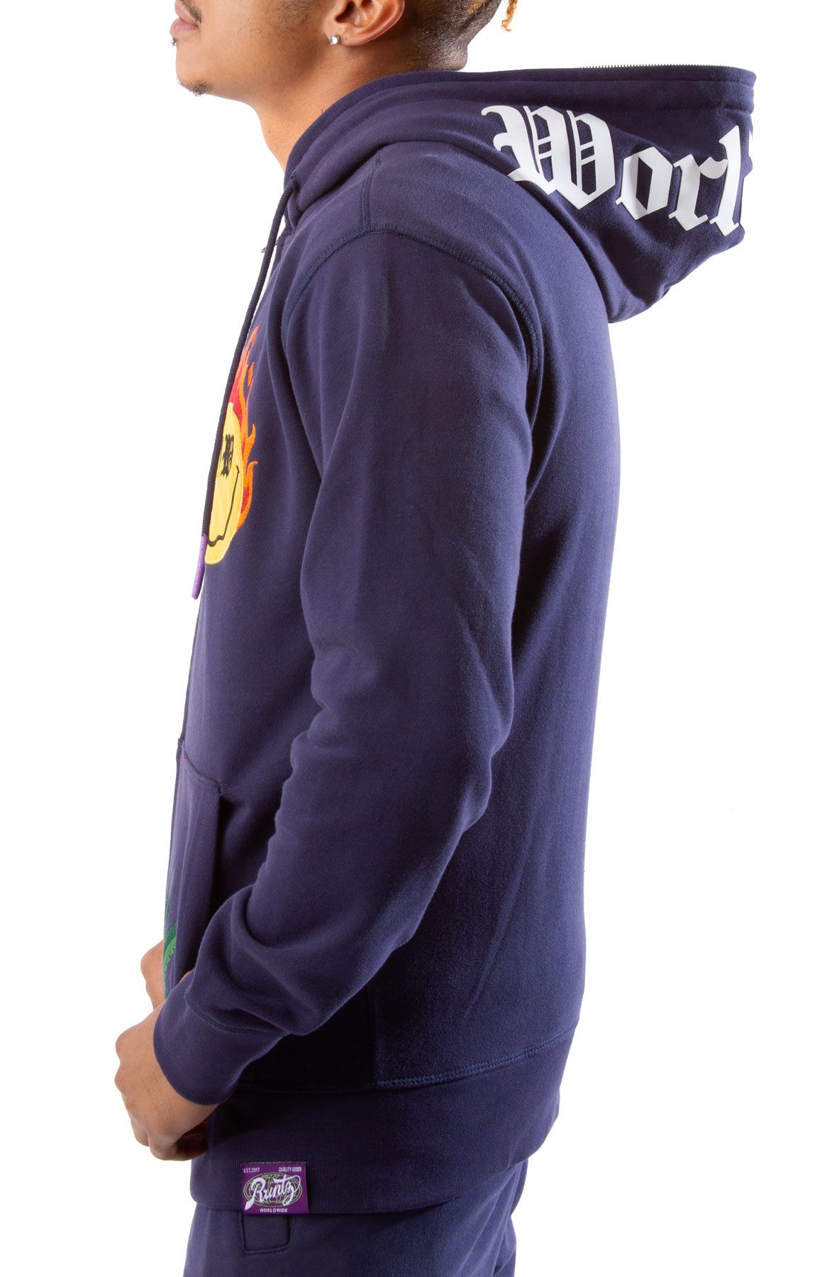 RUNTZ LIFE FULL ZIP-UP HOODIE 321-33673-NVY