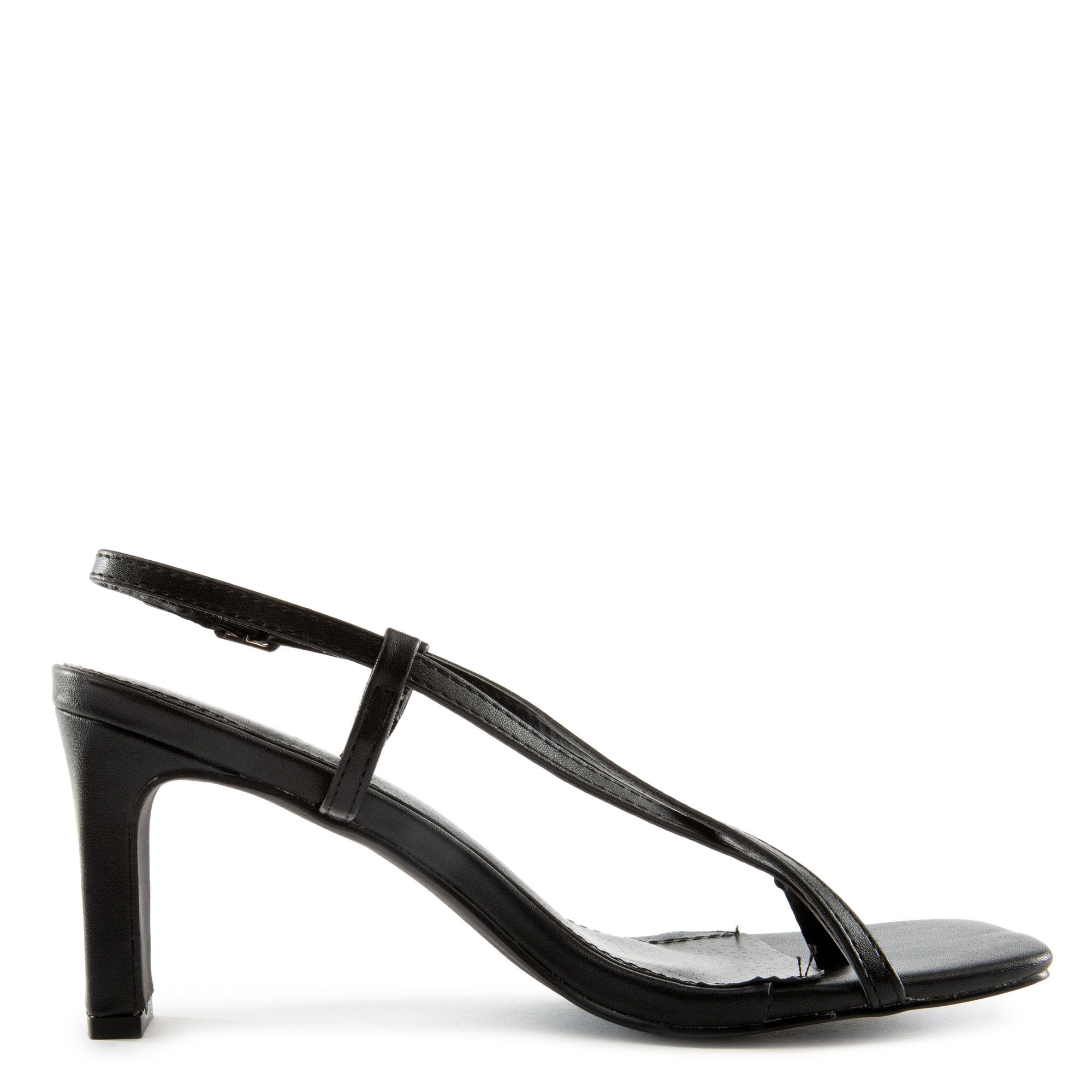 CHASE & CHLOE Loten-1 Criss Cross Low Heels LOTEN-1-BLACK - Shiekh