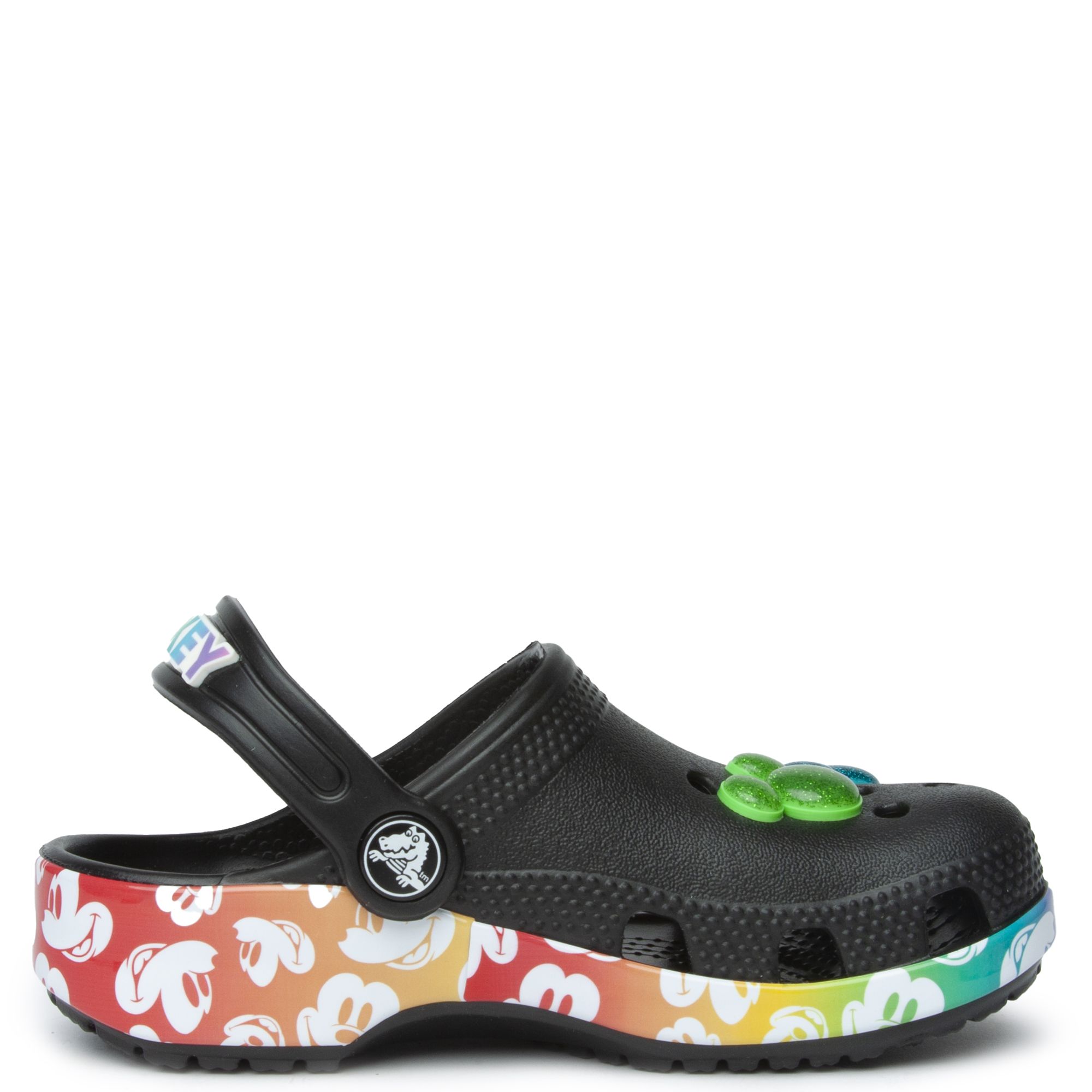 Black on sale rainbow crocs