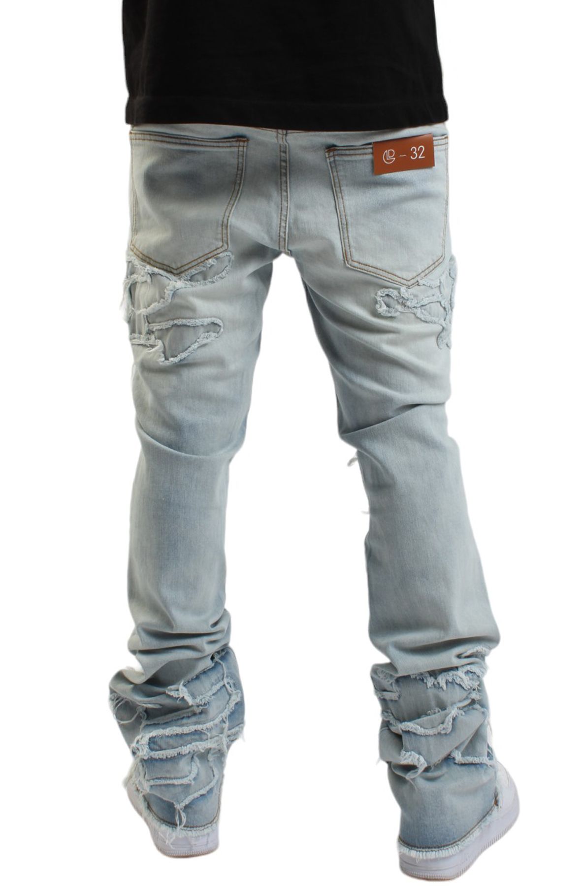 【HI FI FNK】Stone Spread Denim Light Gray a6a027b825b584776c978e254ead47
