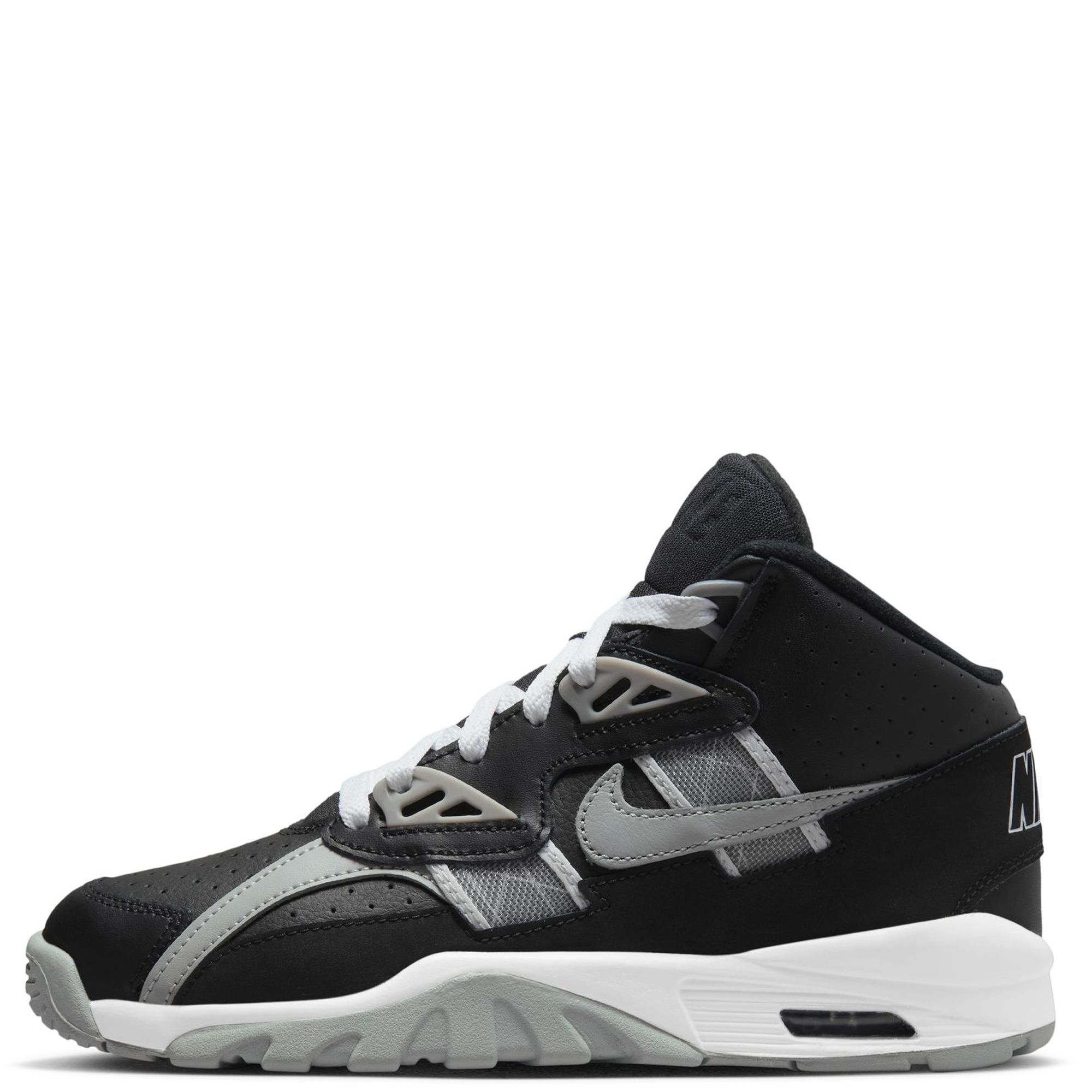 Nike Boys Air Trainer GS Bo Jackson Shoes Dark Grey / Black Midnight Navy  SZ 6 Y