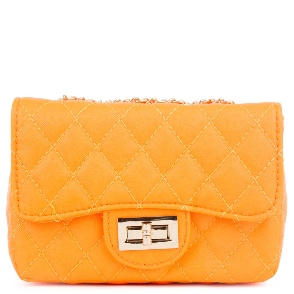 neon orange clutch