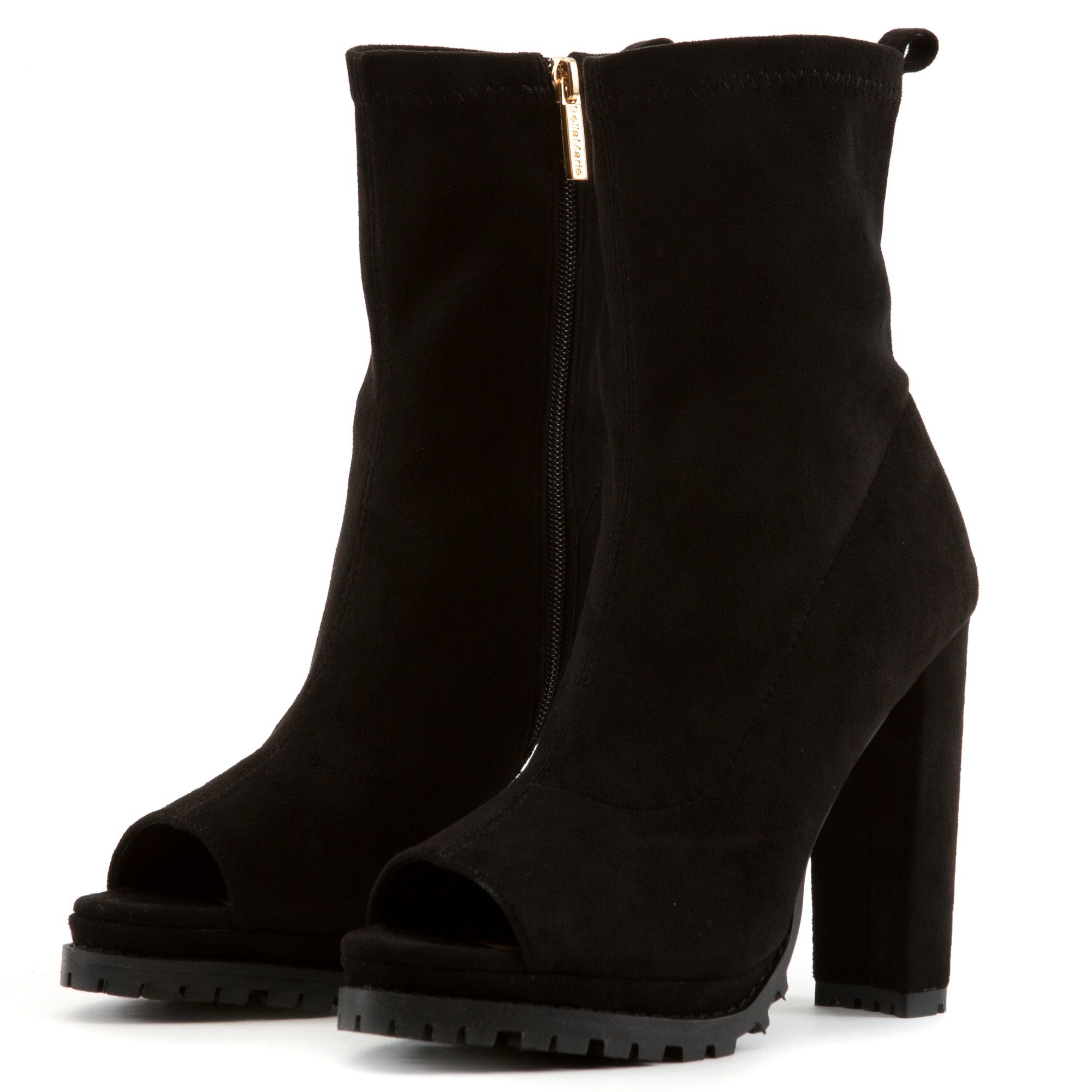 3 heel outlet booties