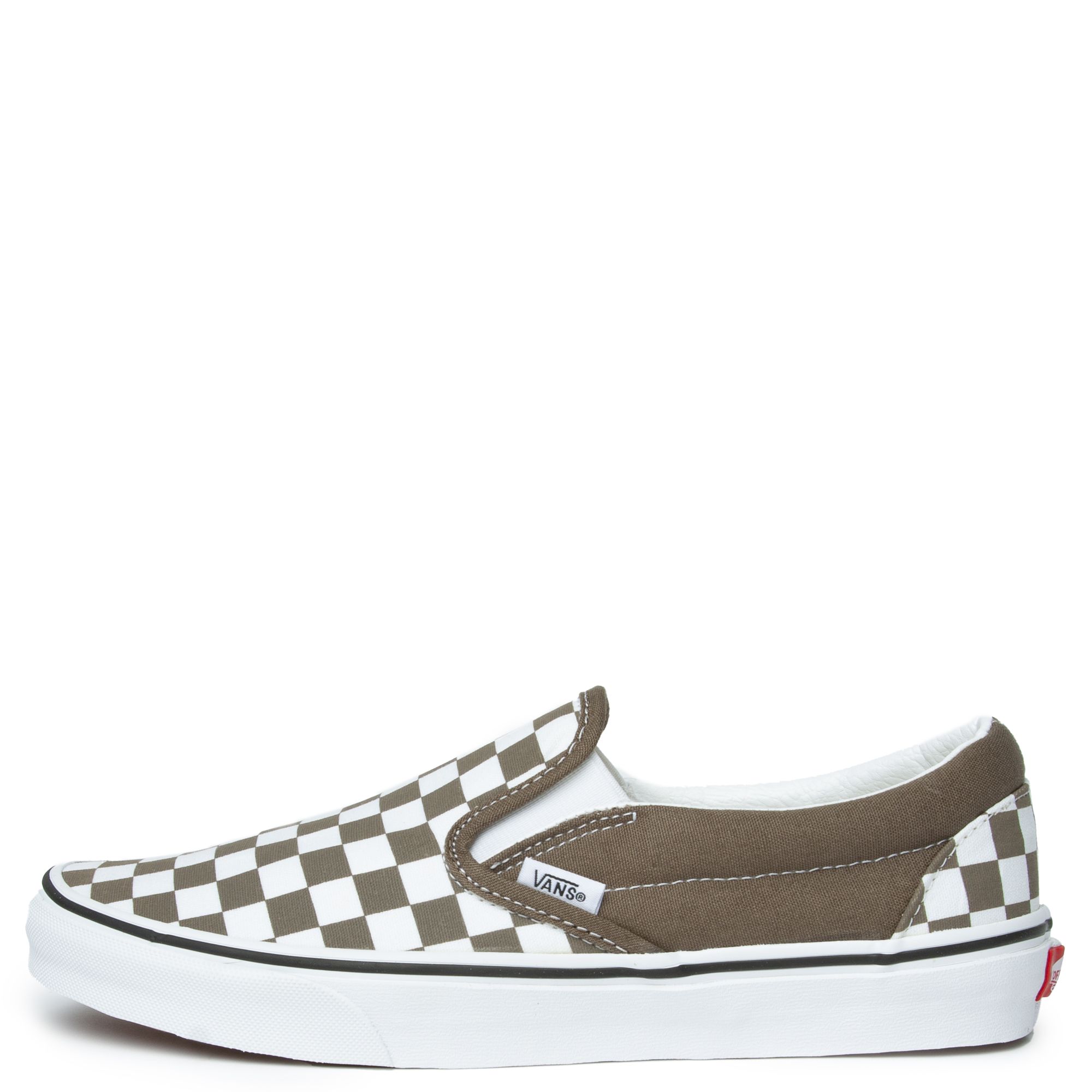Vans Checkerboard Classic Slip-On Color Theory Checkerboard Walnut
