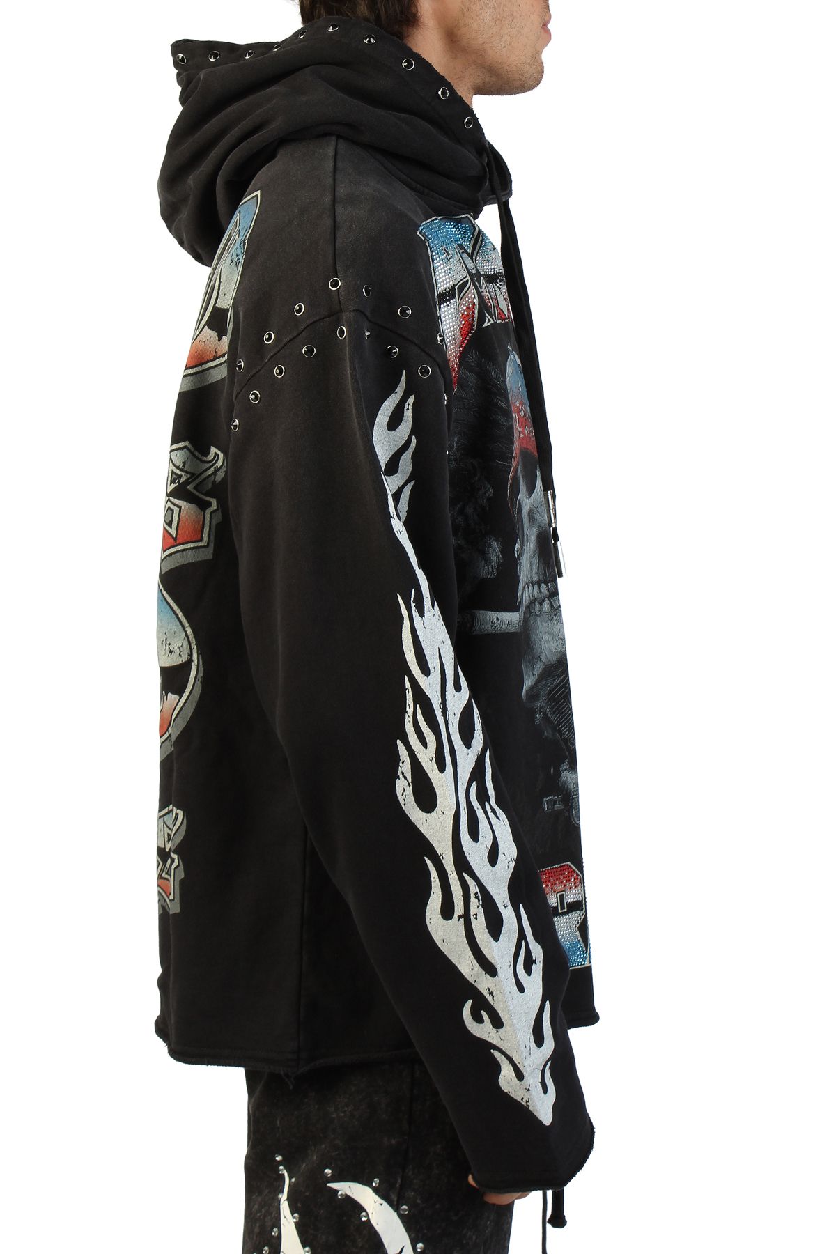 FIRST ROW Eternal Traces Hoodie FRF2216-BLK - Shiekh