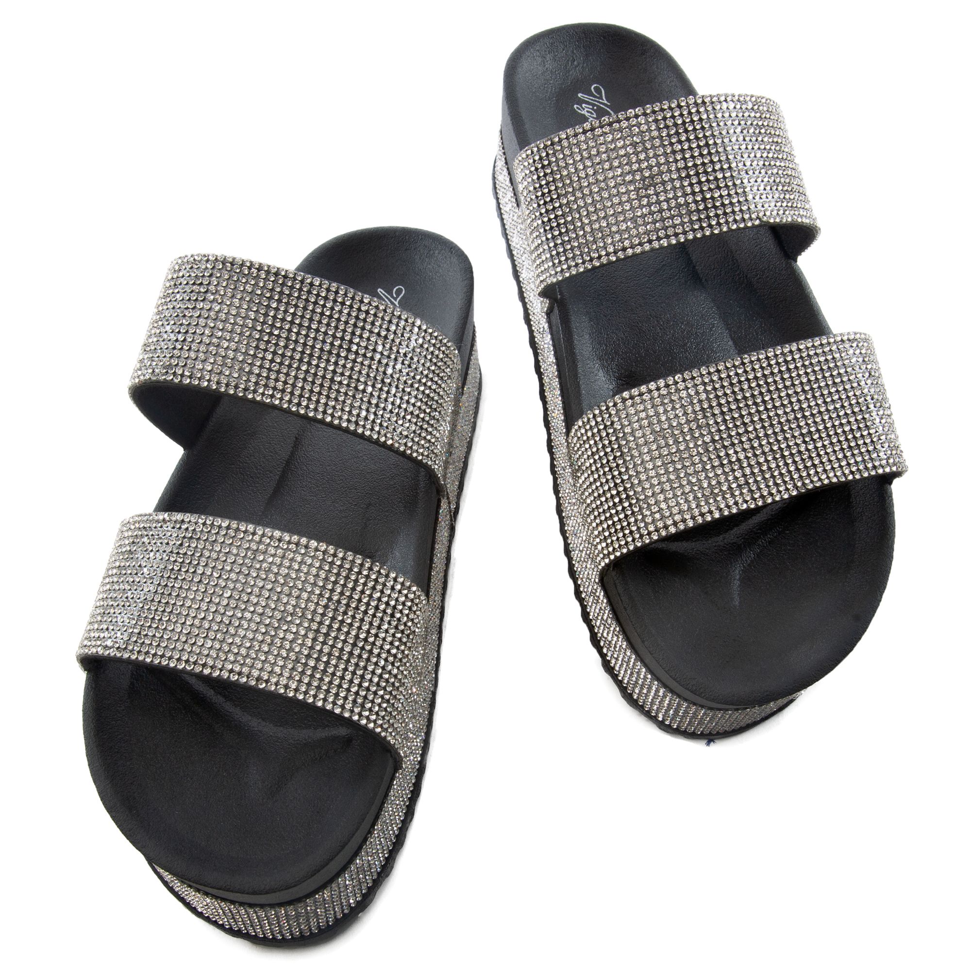 liliana rhinestone slides