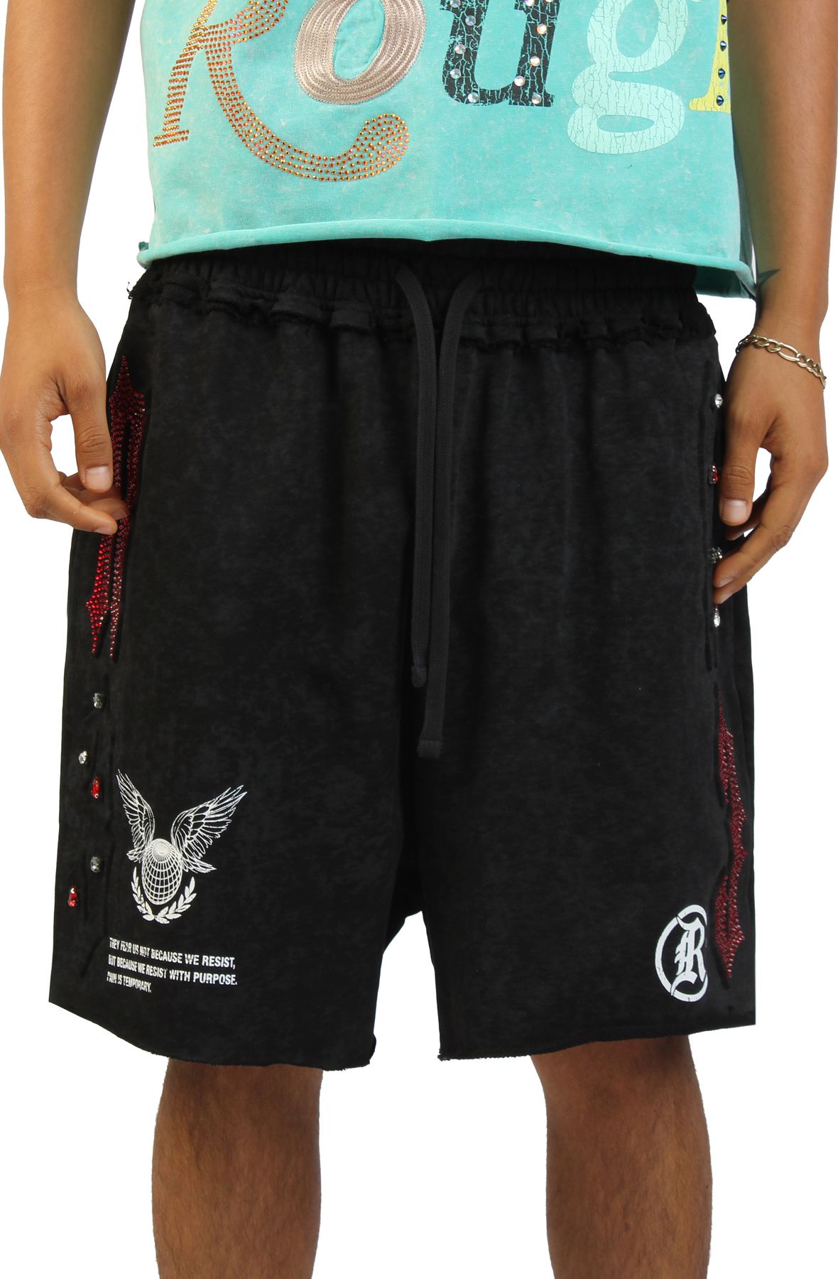 REBEL MINDS Multiverse Shorts 610-31917BLK - Shiekh