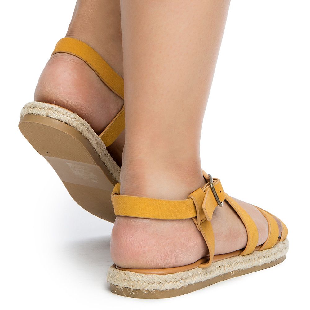 mustard sandals womens