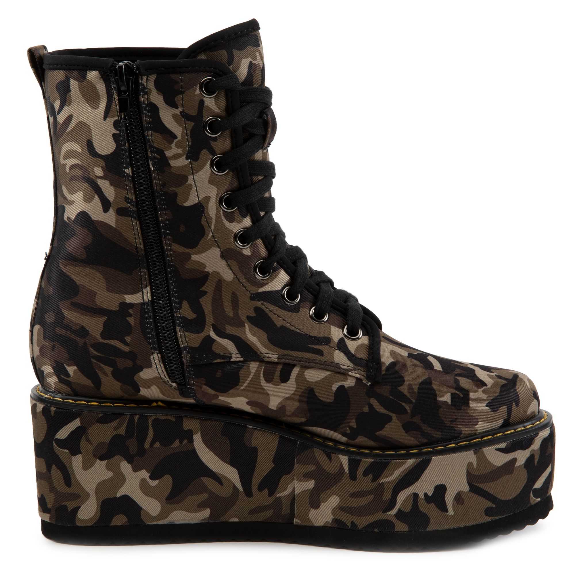 LILIANA Archer-1 Platform Combat Boots ARCHER-1-CAM - Shiekh