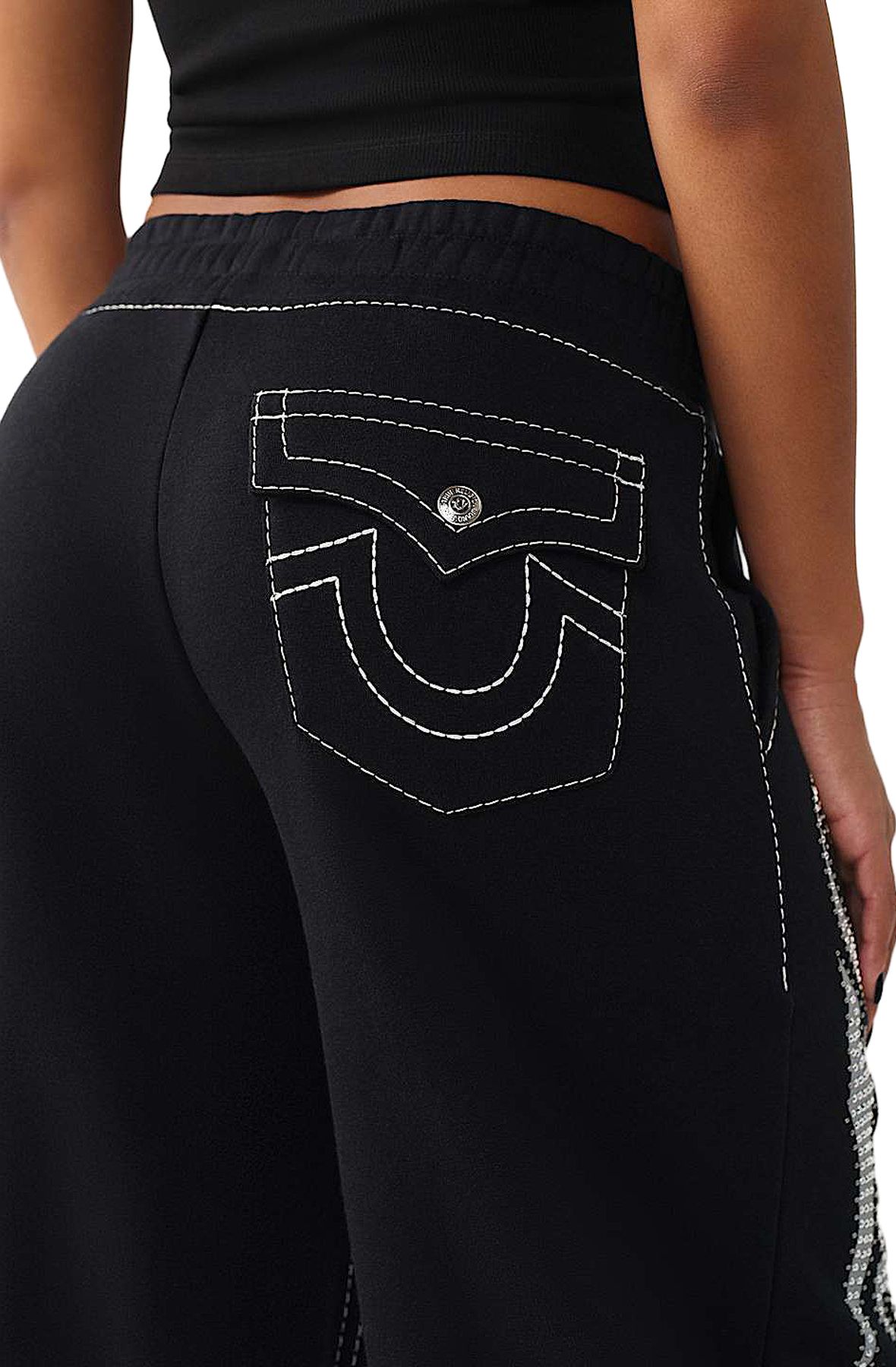 TRUE RELIGION Big T Crystal Baggy Joggers 209854-1001 - Shiekh