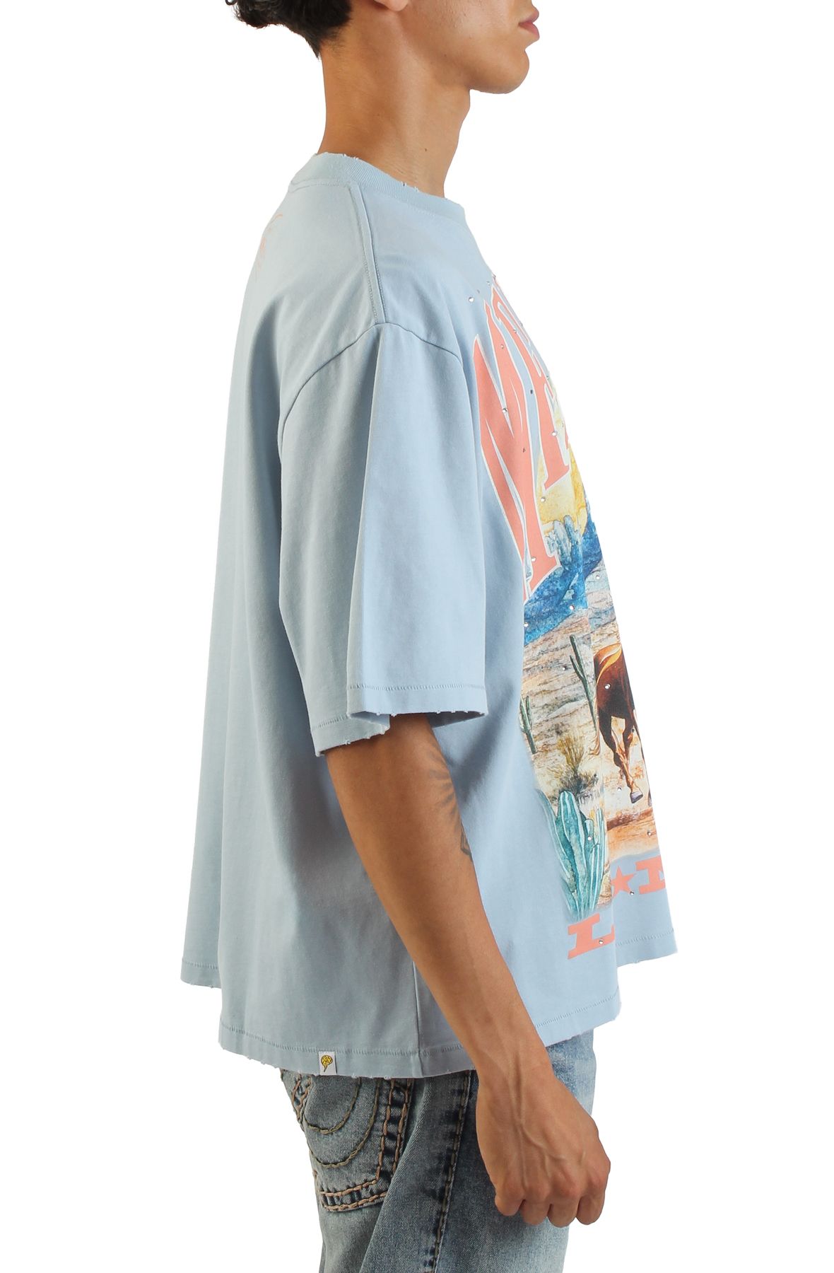 MEMORY LANE Wild Horses Crop T-Shirt ML-SU25-132 - Shiekh
