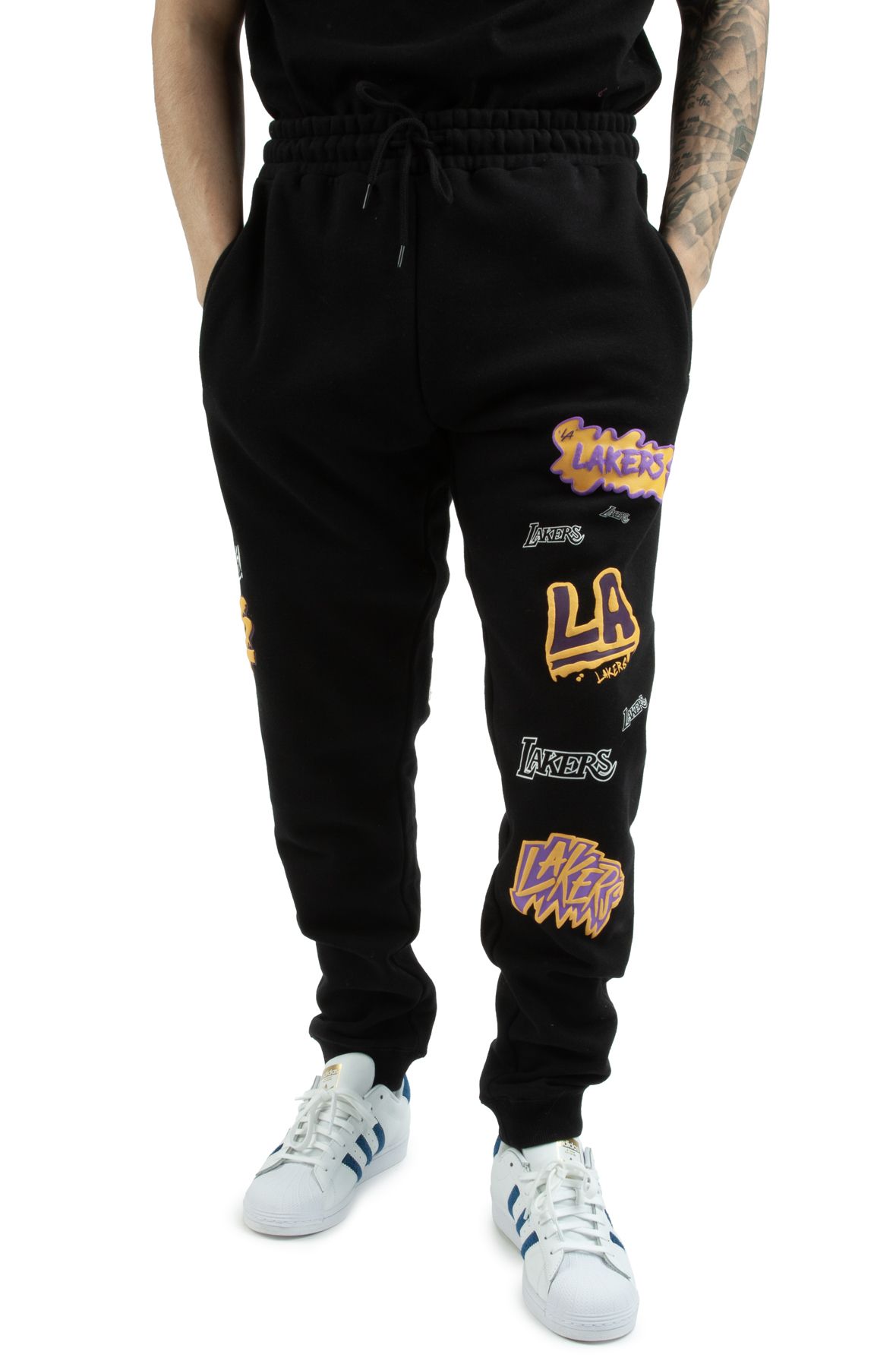MITCHELL AND NESS Los Angeles Lakers Slap Sticker Sweatpant PSWP4773 ...