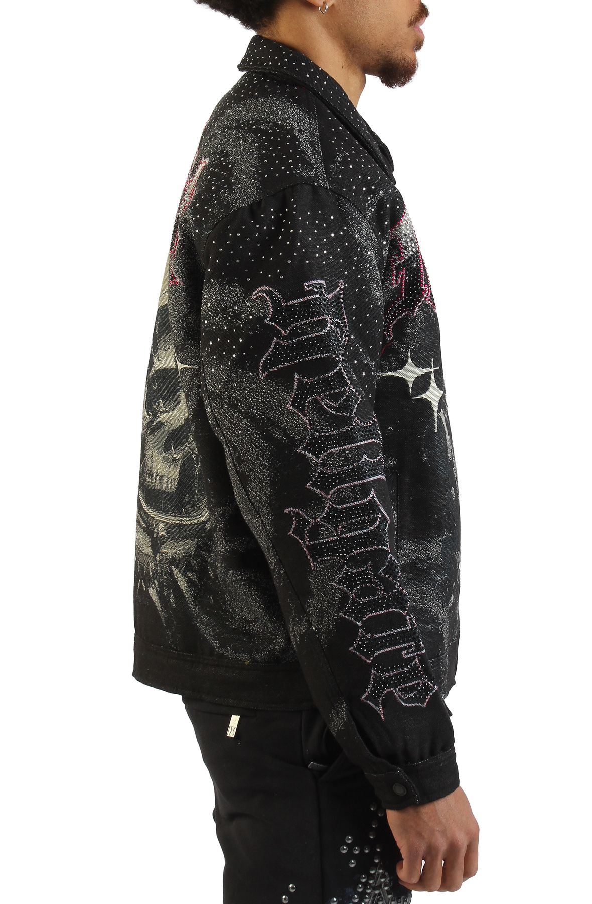 REBEL MINDS Hellgate Tapestry Jacket 152-557BLK - Shiekh REBEL MINDS Hellgate Tapestry Jacket 152-557BLK - Shiekh