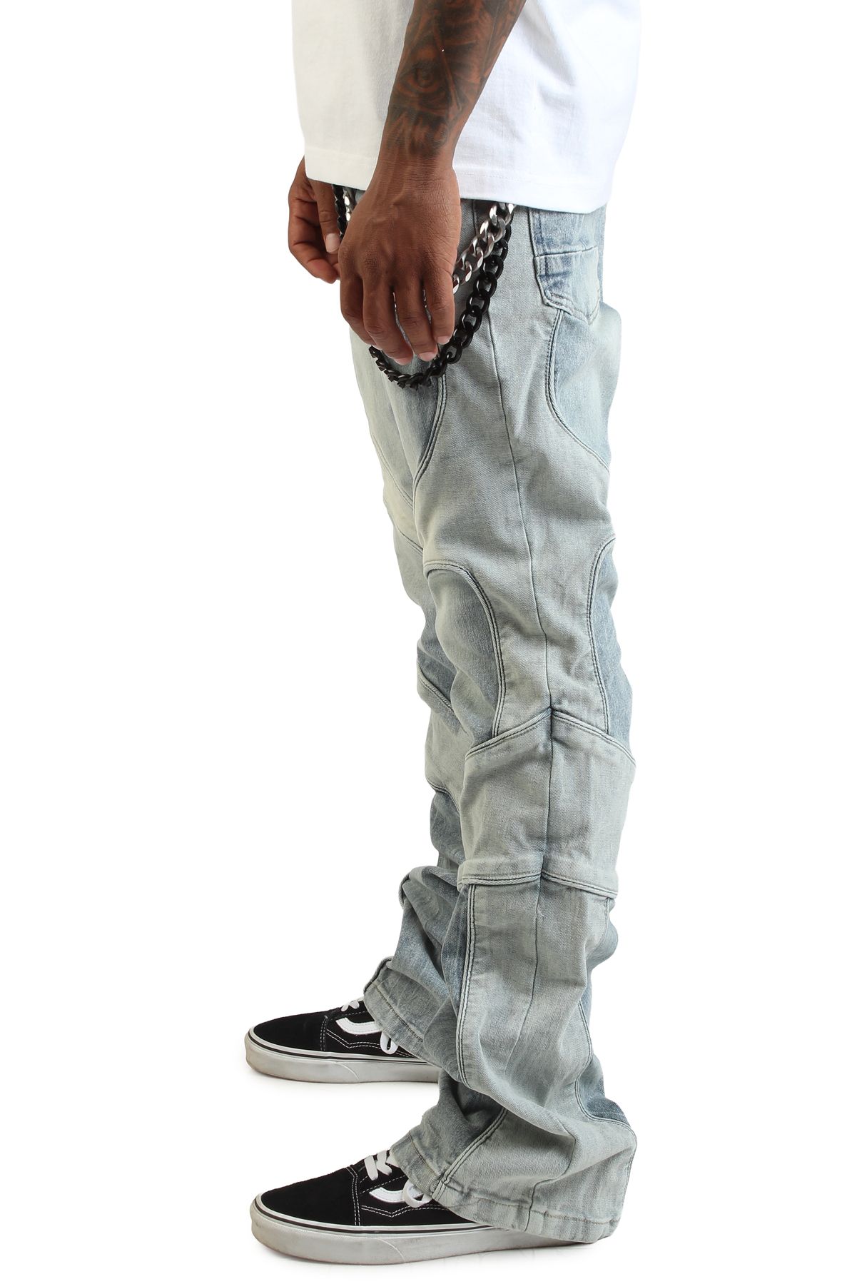 SMOKE RISE Artemis Moto Jeans JP25618SK-ART - Shiekh