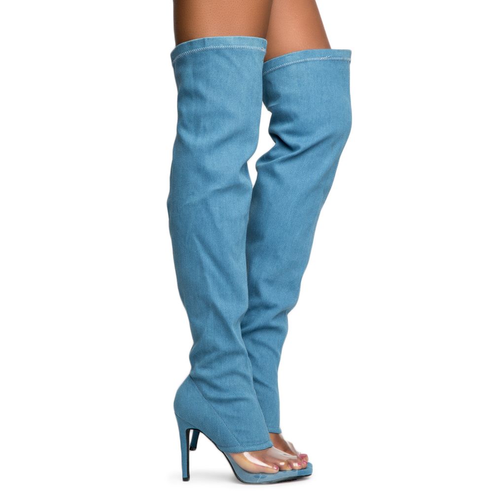 cape robbin denim boots