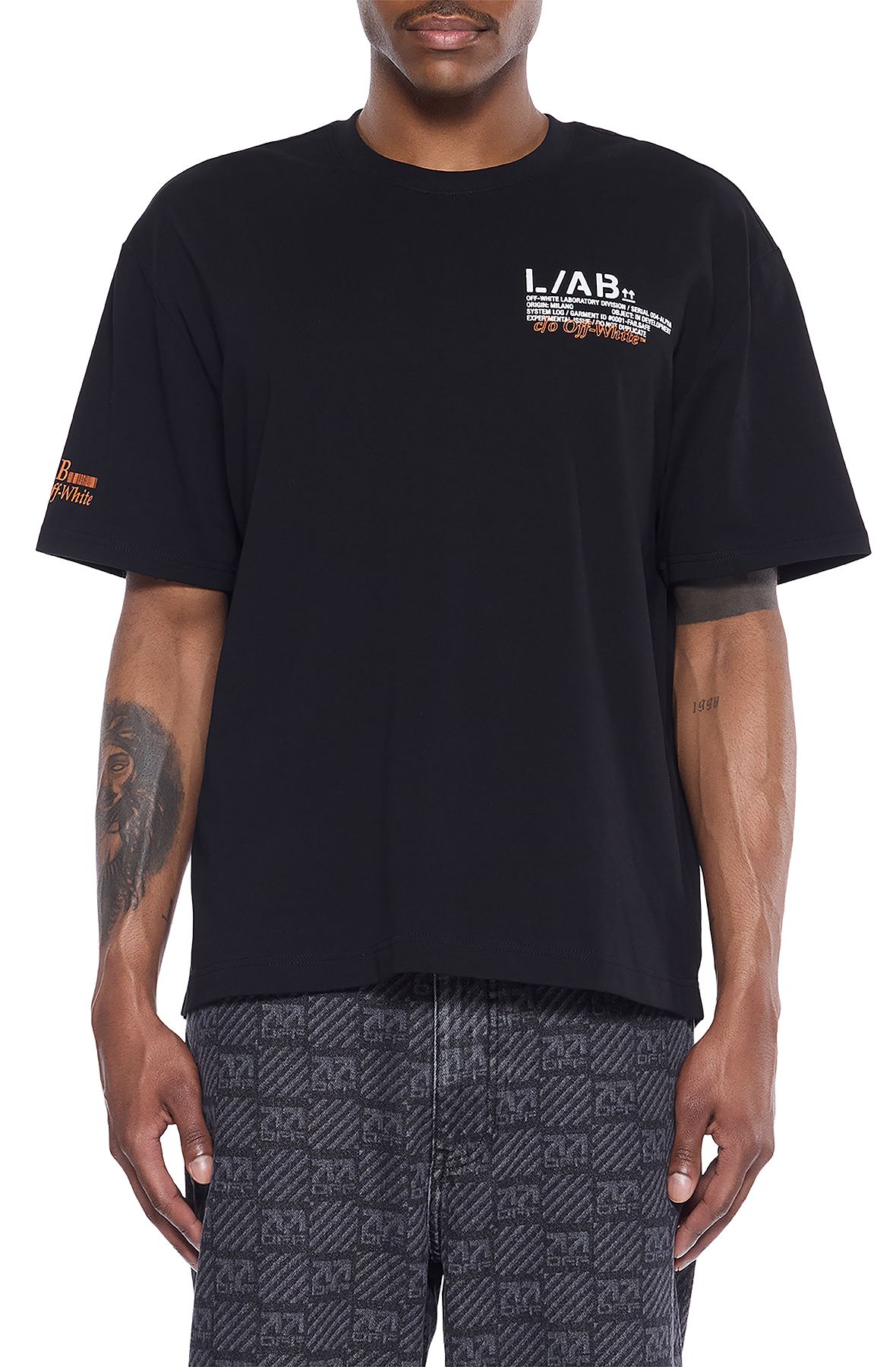 LAB CO OFF WHITE Duty T-shirt 44LABF26T082-001 - Shiekh