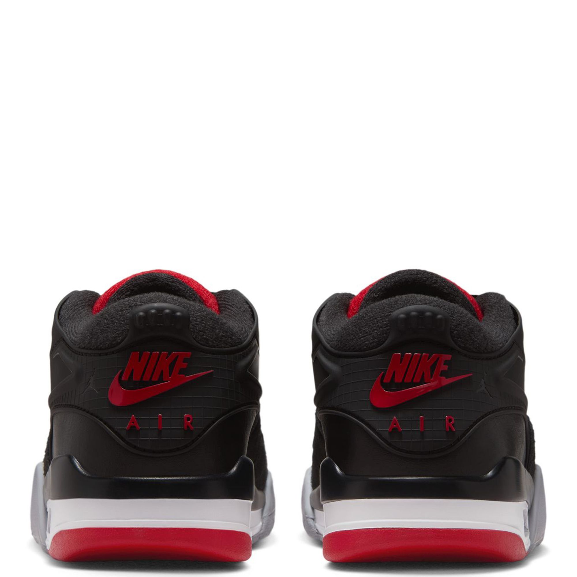 国内配送 NIKE AIR JORDAN 4 RM BLACK/VARSITY RED-WOLF GREY Jordan Air Jordan 4 RM Mens Lifestyle Shoes Black Varsity