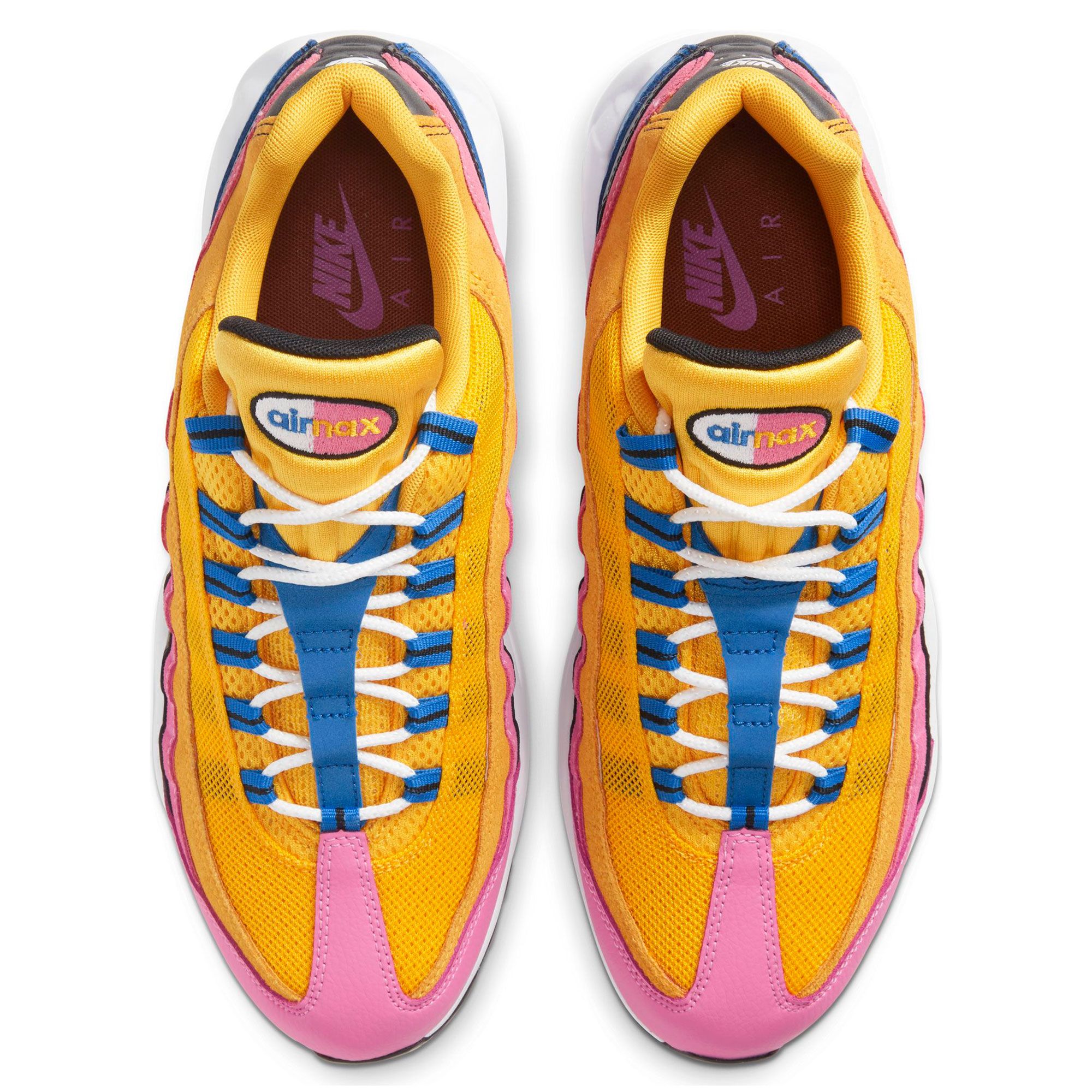 Pink fashion gold blue air max 95