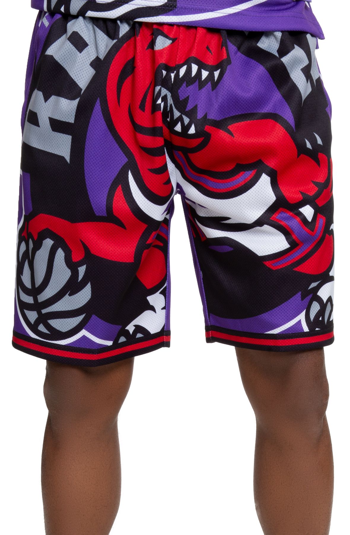 Men's Mitchell & Ness Cream Toronto Raptors Chainstitched Swingman Shorts Size: Extra Large