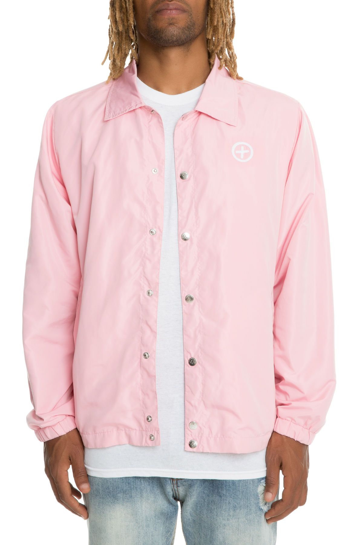 PINK DOLPHIN The Portrait One Coaches Jacket in PS21705PTJPI-PNK