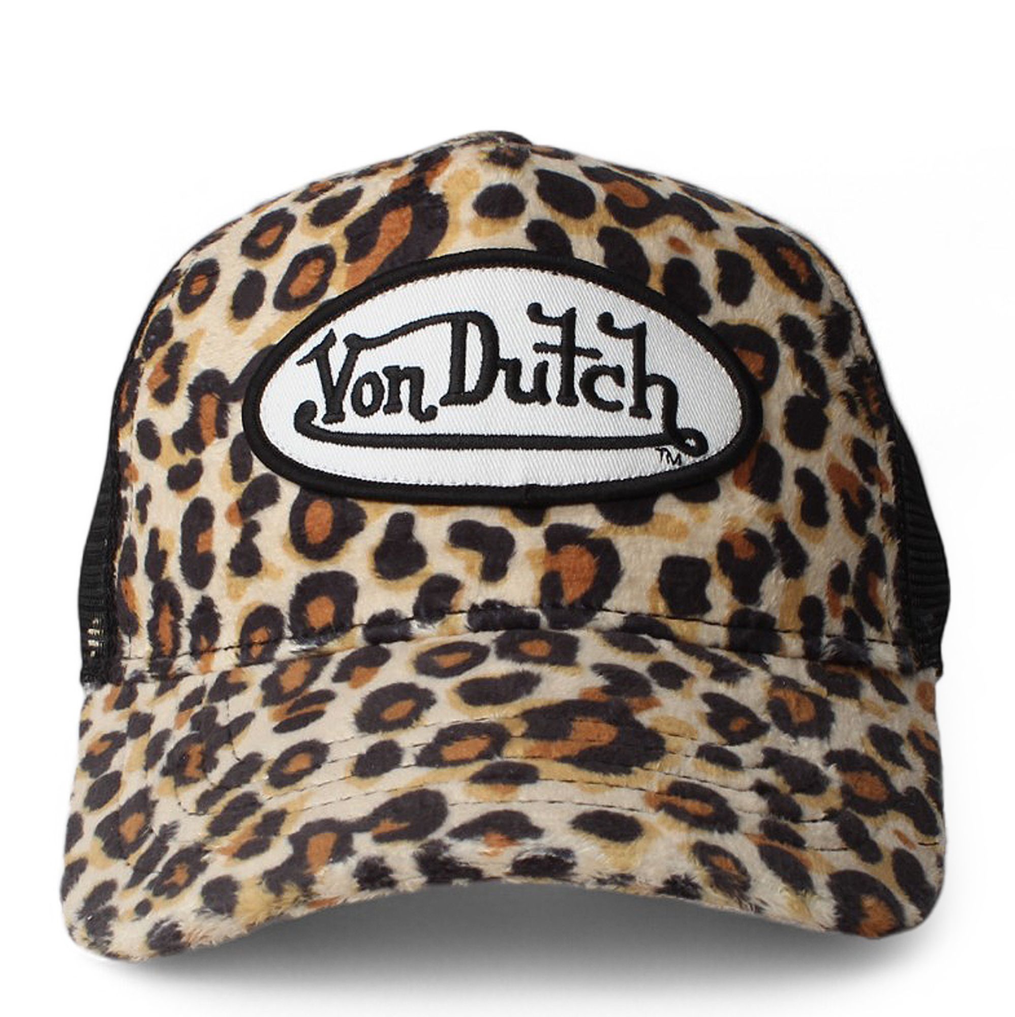VONDUTCH Leopard Print Trucker Hat VDHH0022NAT - Shiekh