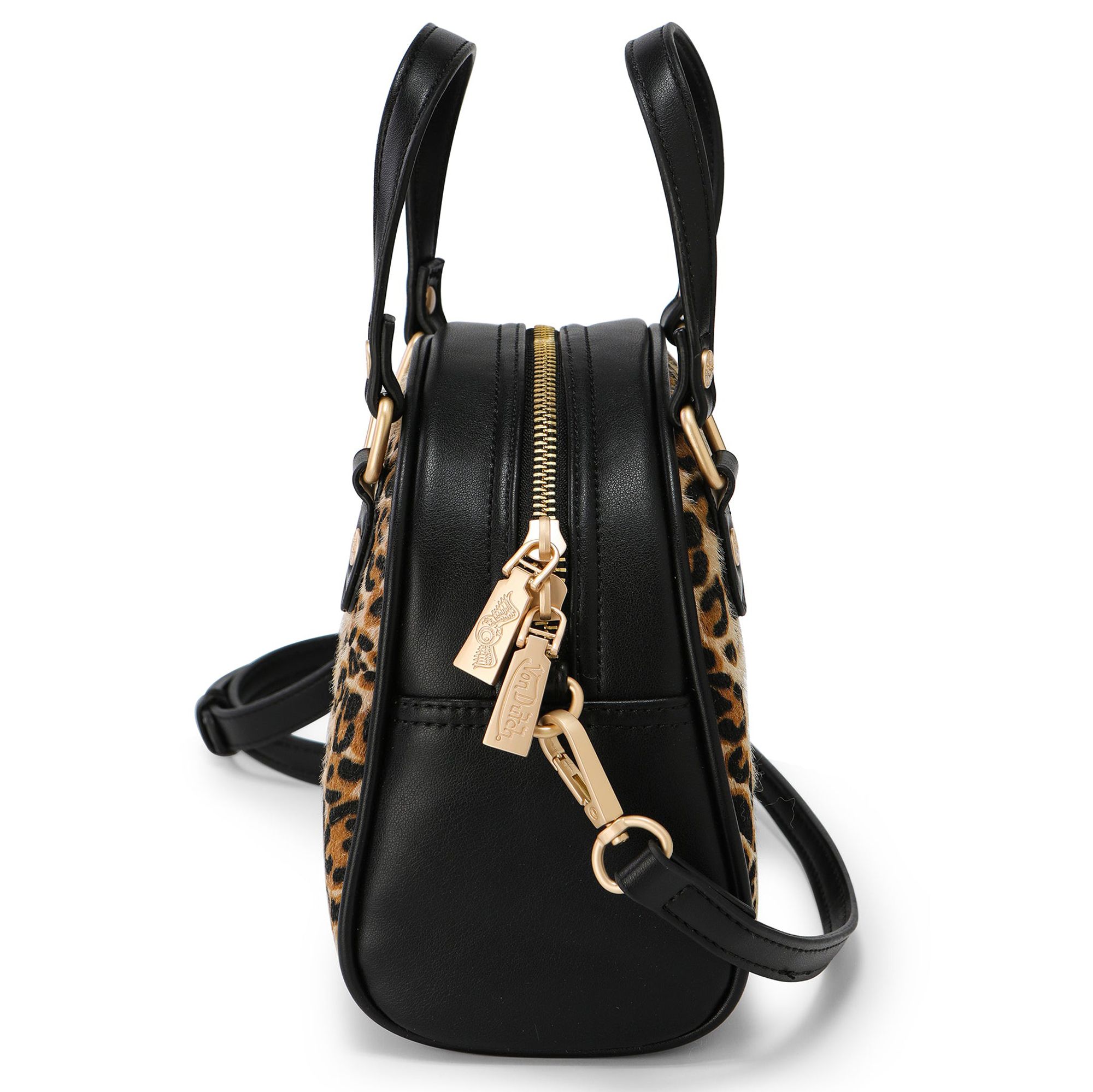 VONDUTCH Vegan Pony Hair Cheetah Bowling Bag VDBB-1001LEO - Shiekh