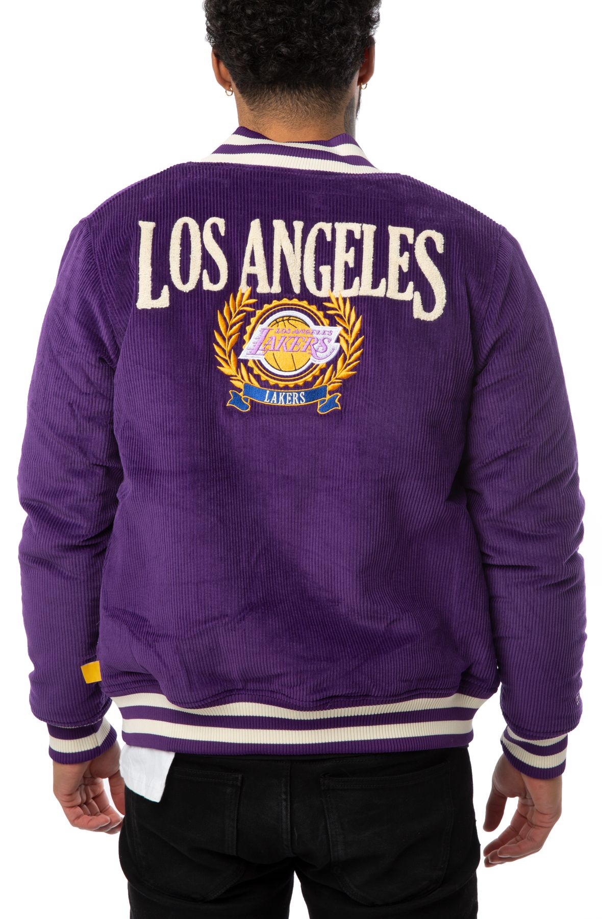 Purple LA Lakers Varsity NBA Jacket By Spinespark
