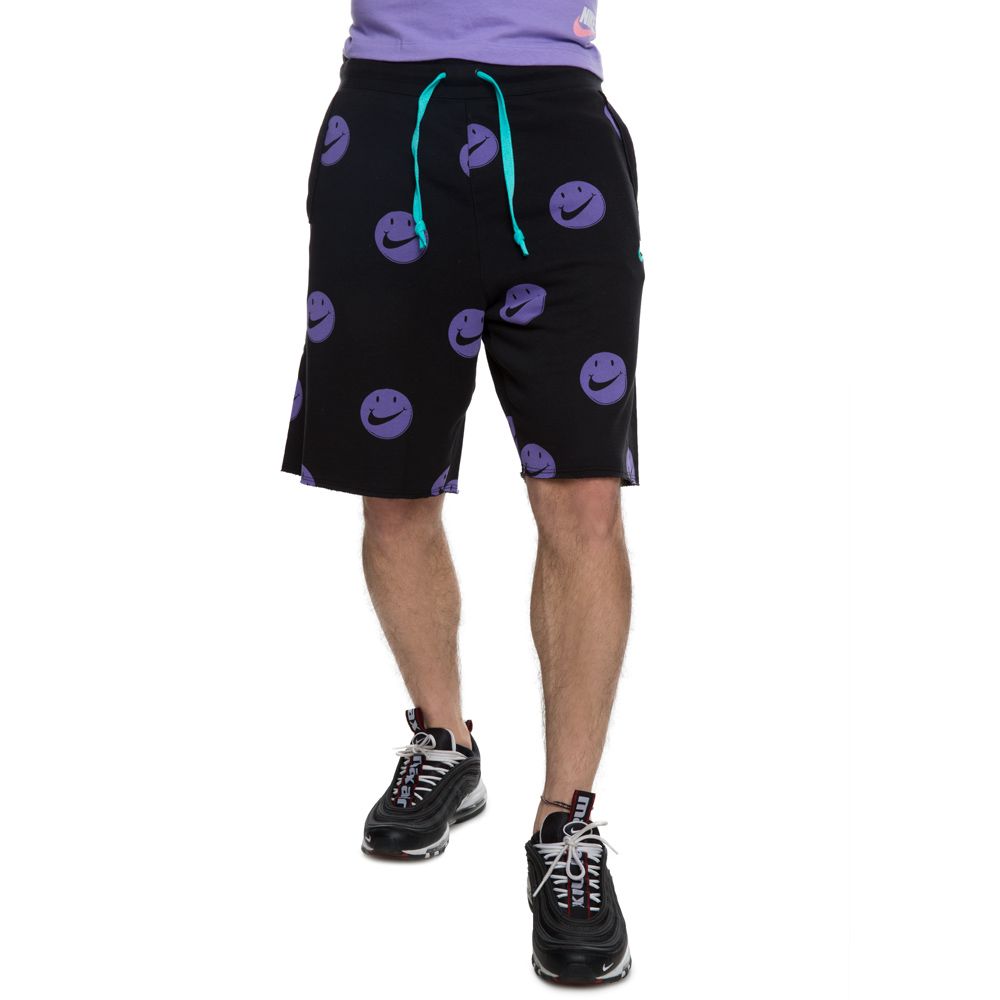 nike shorts with smiley face