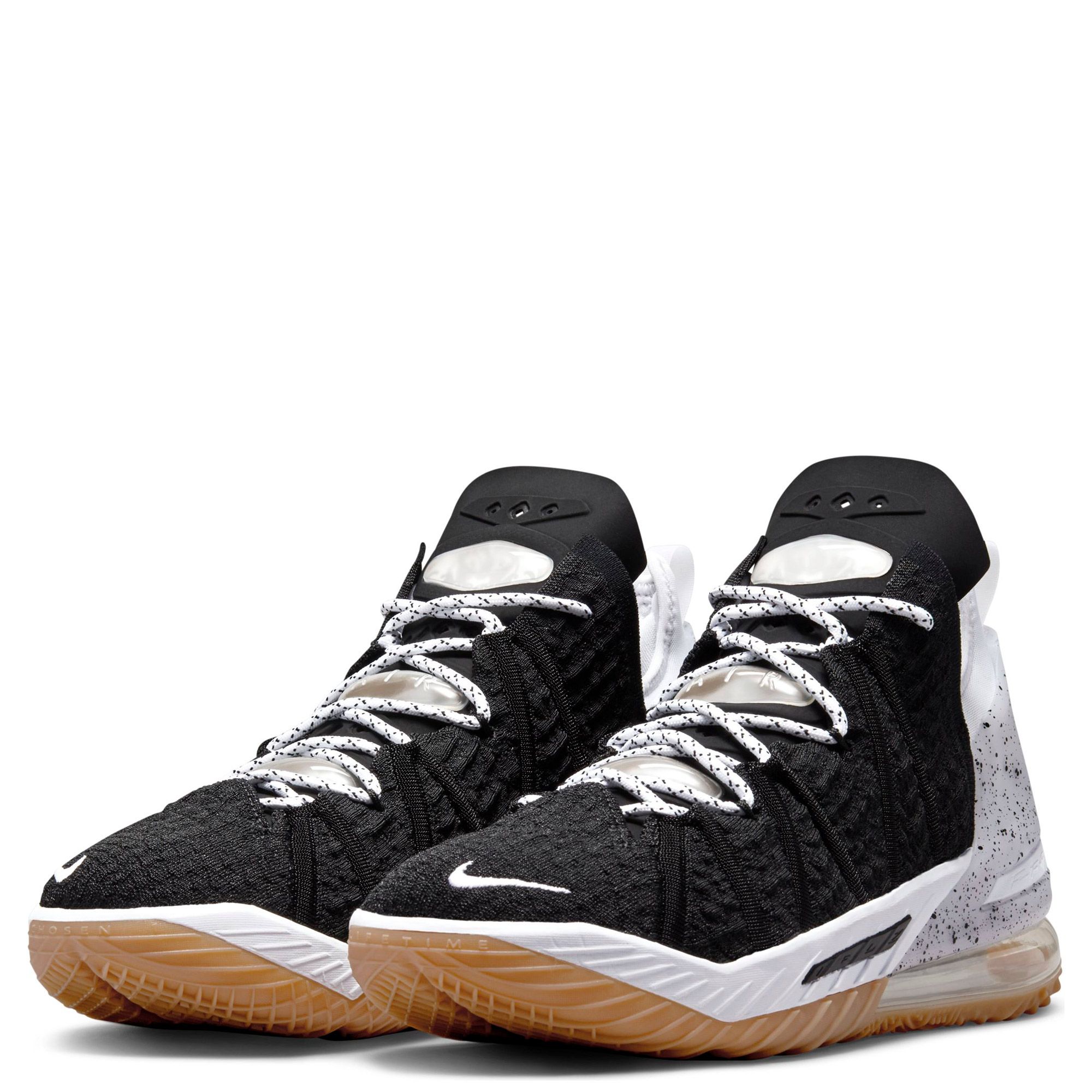 Nike LeBron 18 Black/White Men's Basketball Shoe - Hibbett