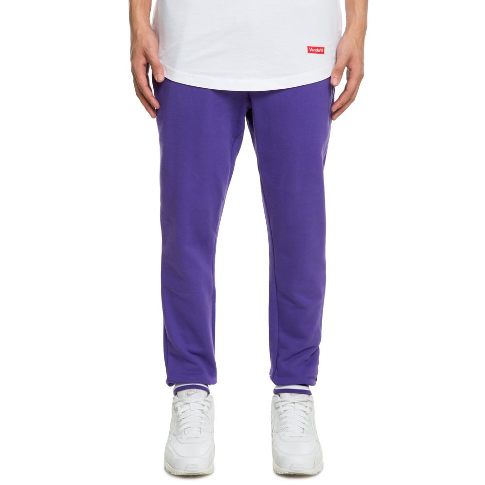 purple velour joggers