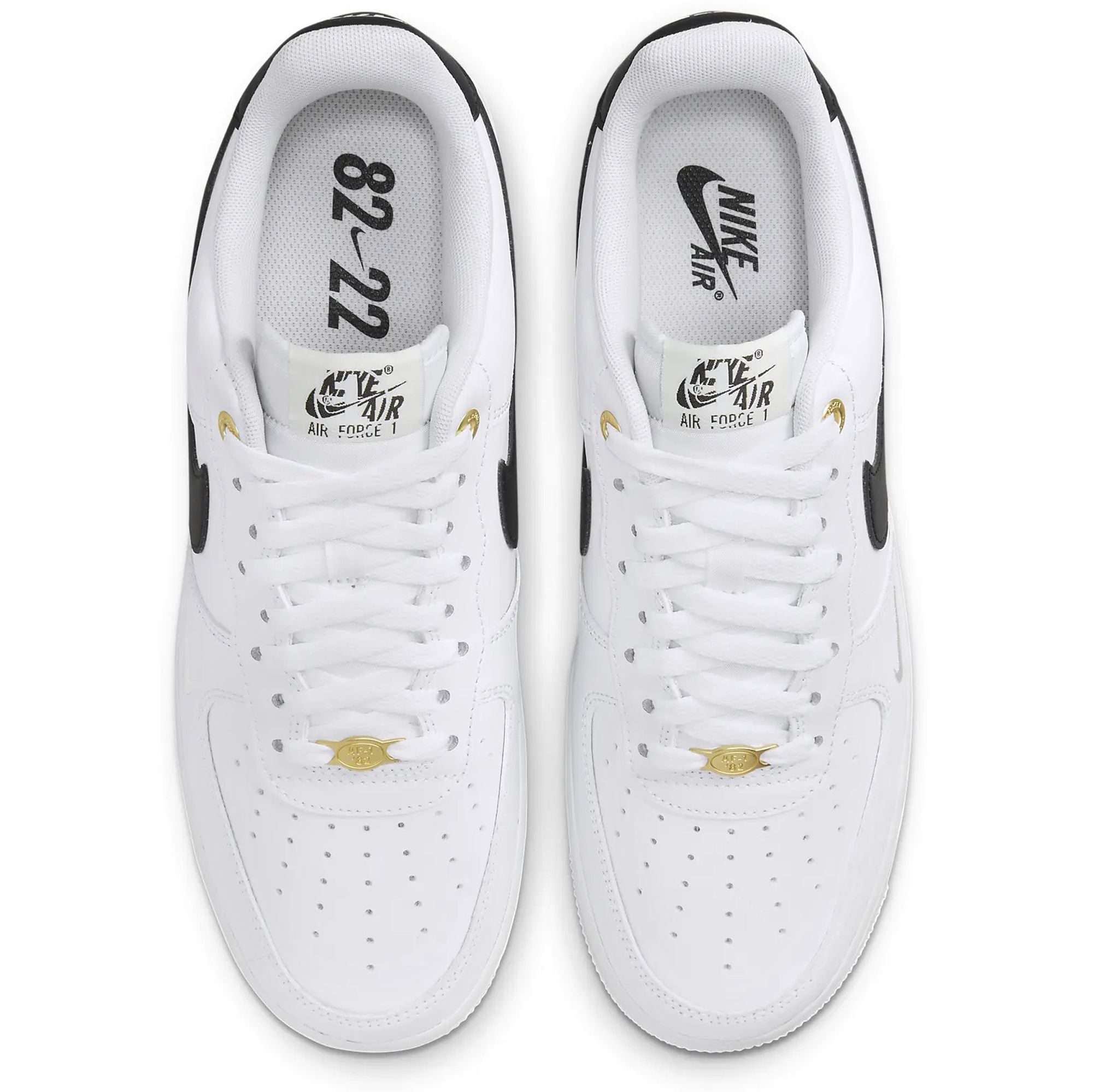 Nike Air Force 1 '07 LV8 White/Black-Metallic Gold-White