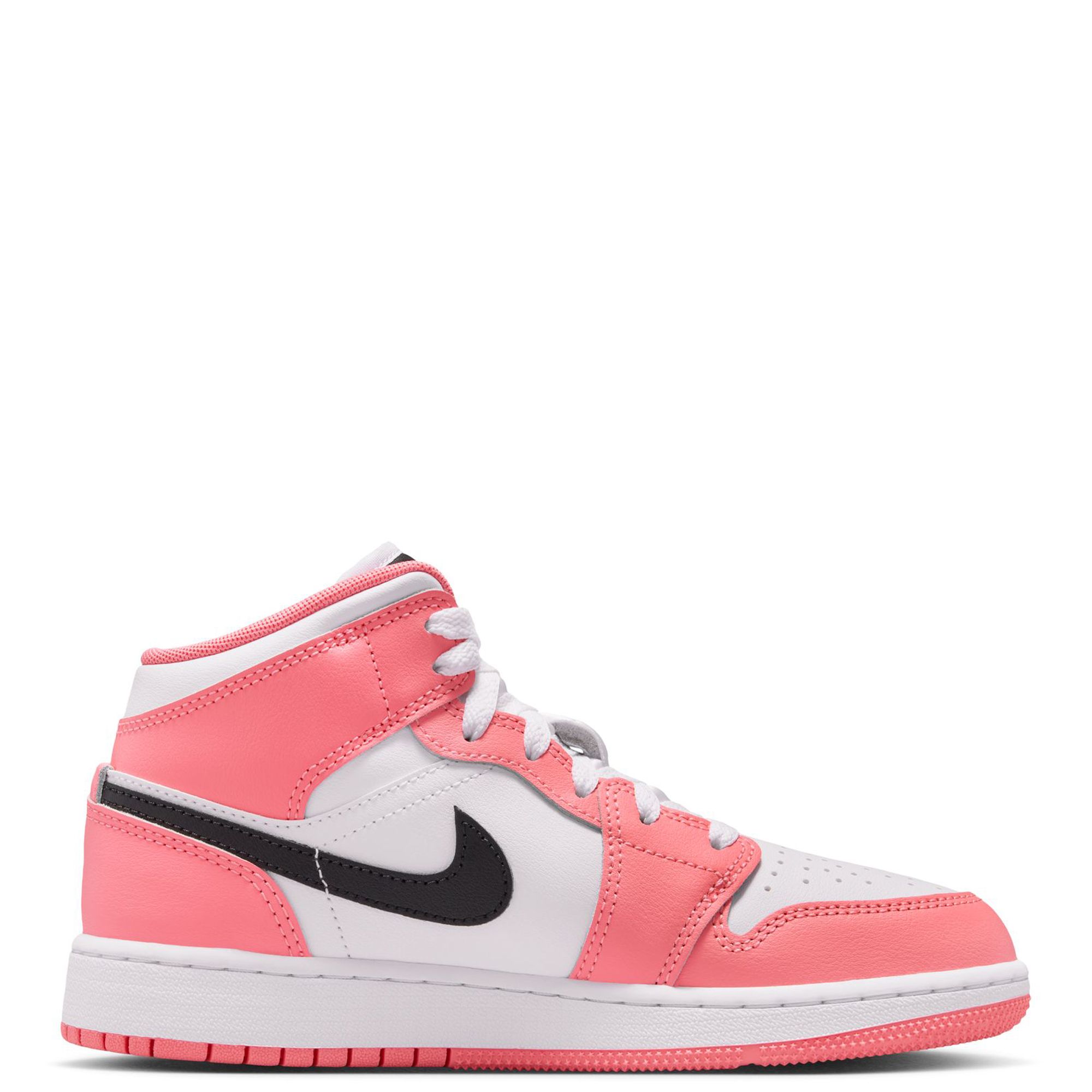 JORDAN Grade-School Air 1 Mid DQ8423 602 - Shiekh Nike Kids Pink and Orange High-Top Sneakers main image 0
