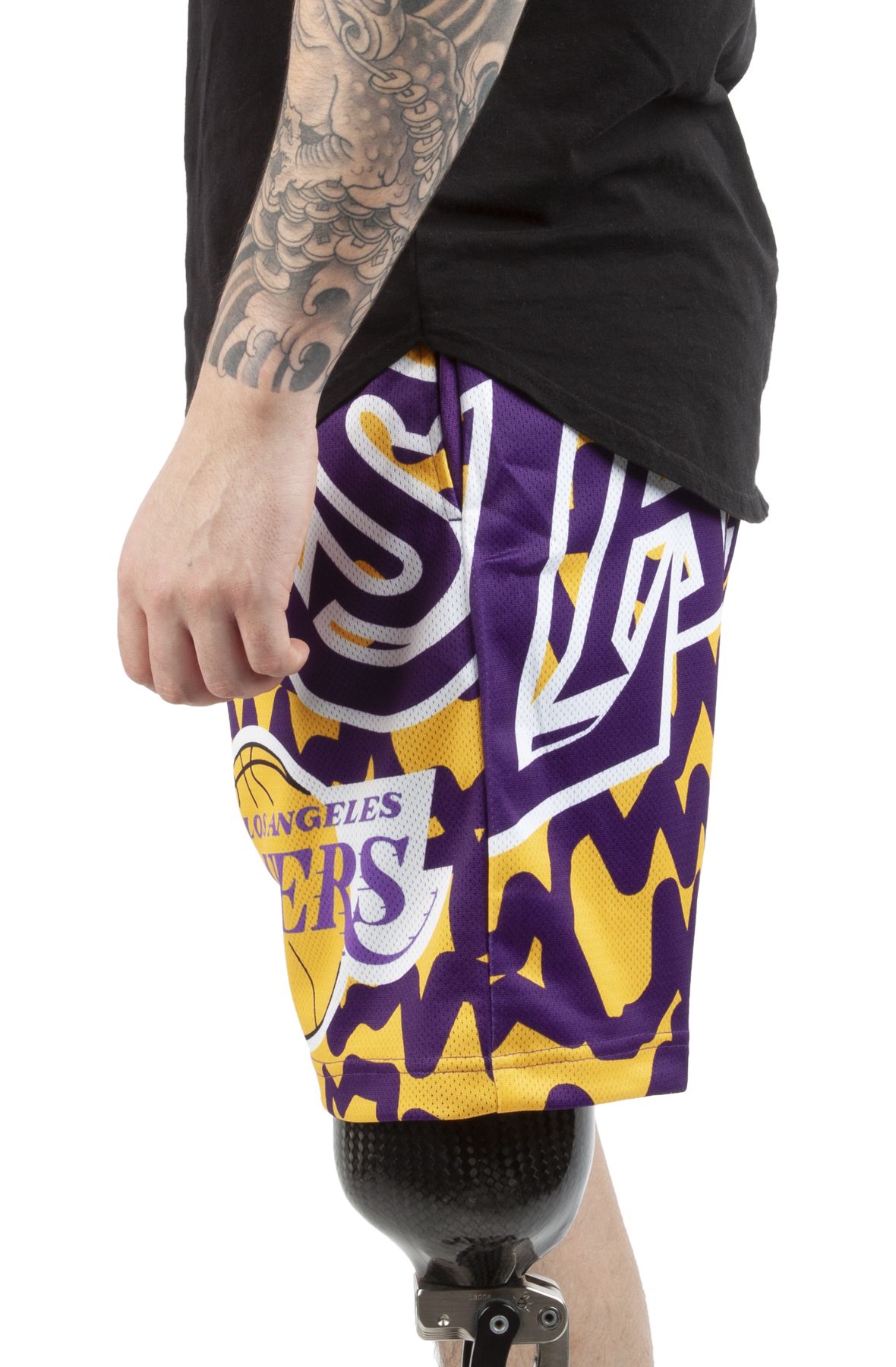 Mitchell & Ness Mens La Dodgers Jumbotron 2 Sublimated Shorts Casual - Foto 8