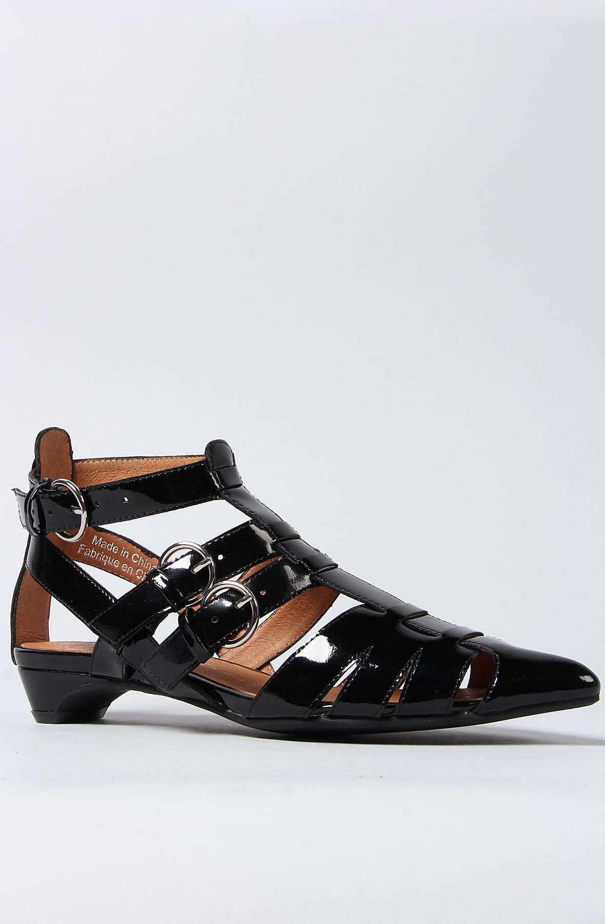 JEFFREY CAMPBELL The Deetz Shoe in Patent DEETZ-PAT-BLK - Shiekh