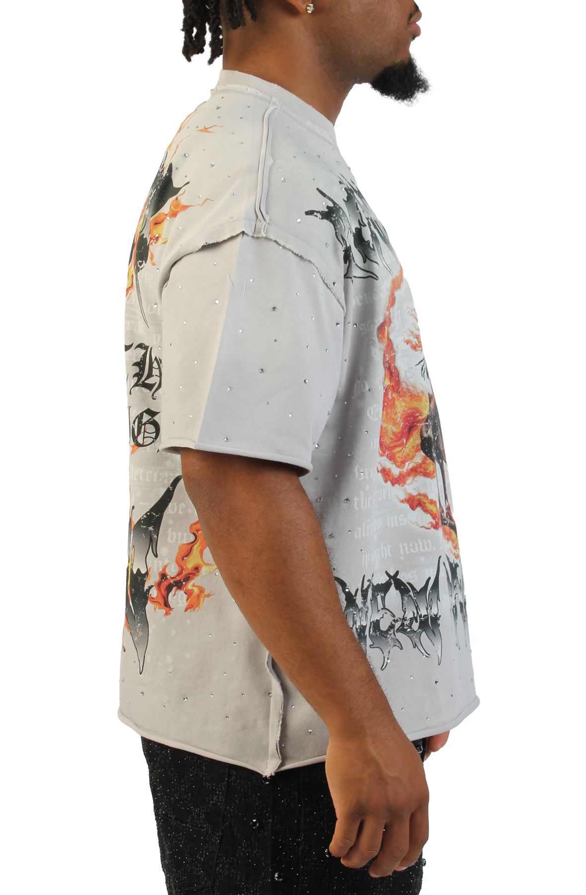 FIRST ROW Road to Paradise Heavy T-Shirt FRT3058D-LGRY - Shiekh