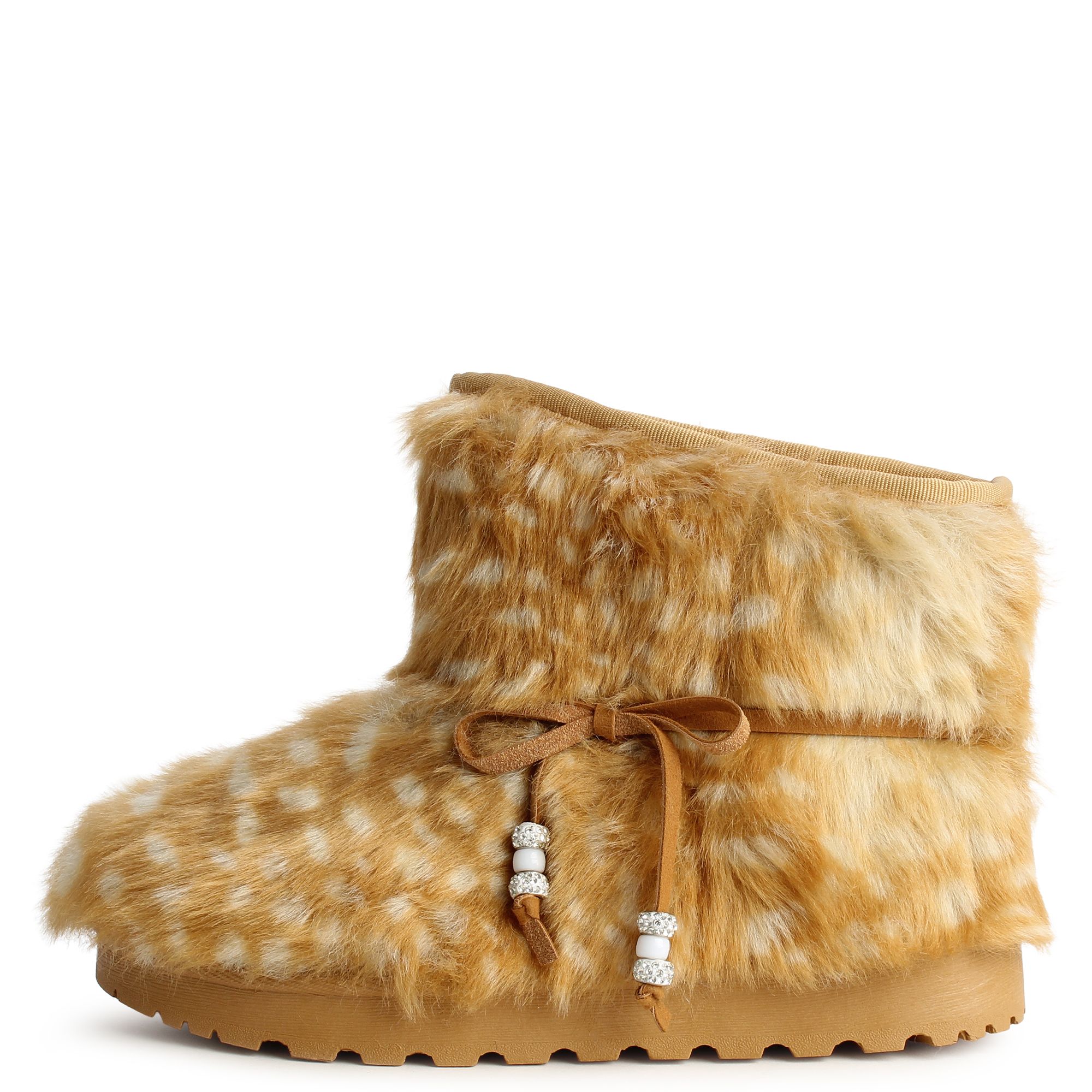 MCK FASHION INC. Lunar-01Fur Bootie LUNAR-01-BEG - Shiekh