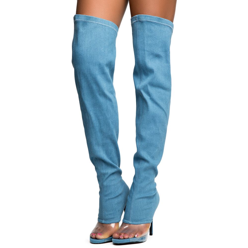 cape robbin denim boots