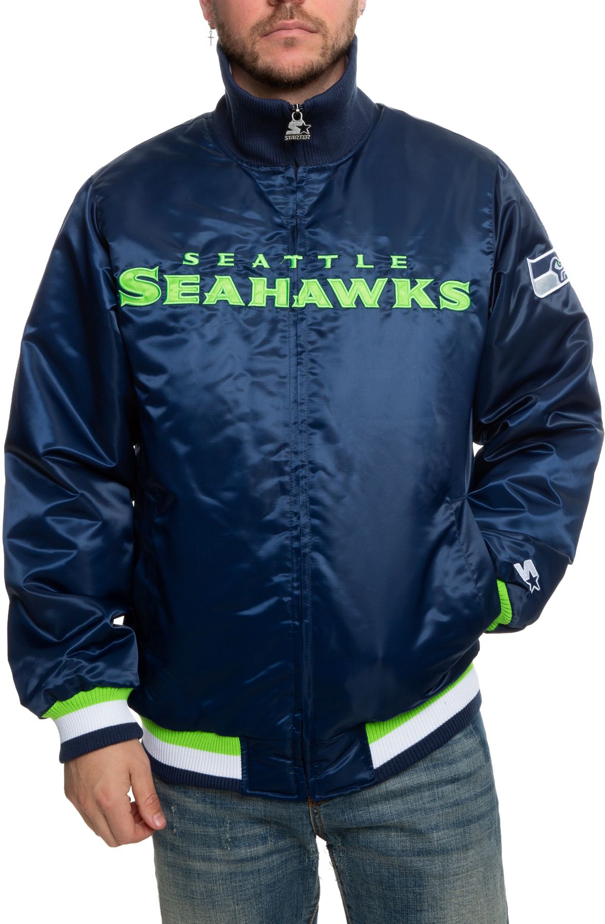 Seattle Seahawks Varsity Jacket- NFL Letterman Jacket - Jack N Hoods XL