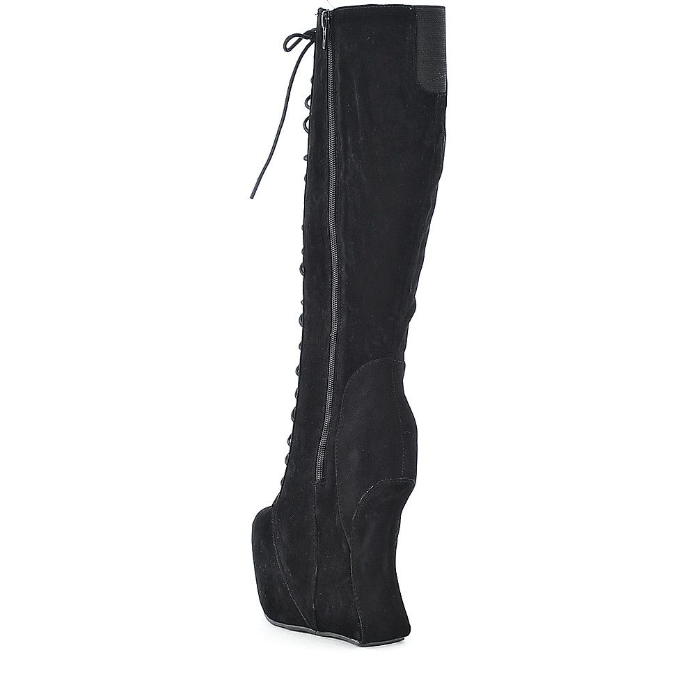 TWIN TIGER Women's Goddess-08 Knee High Lace-Up Boot GODDESS