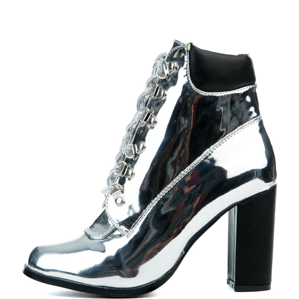 Rory-1 Silver Bootie Silver