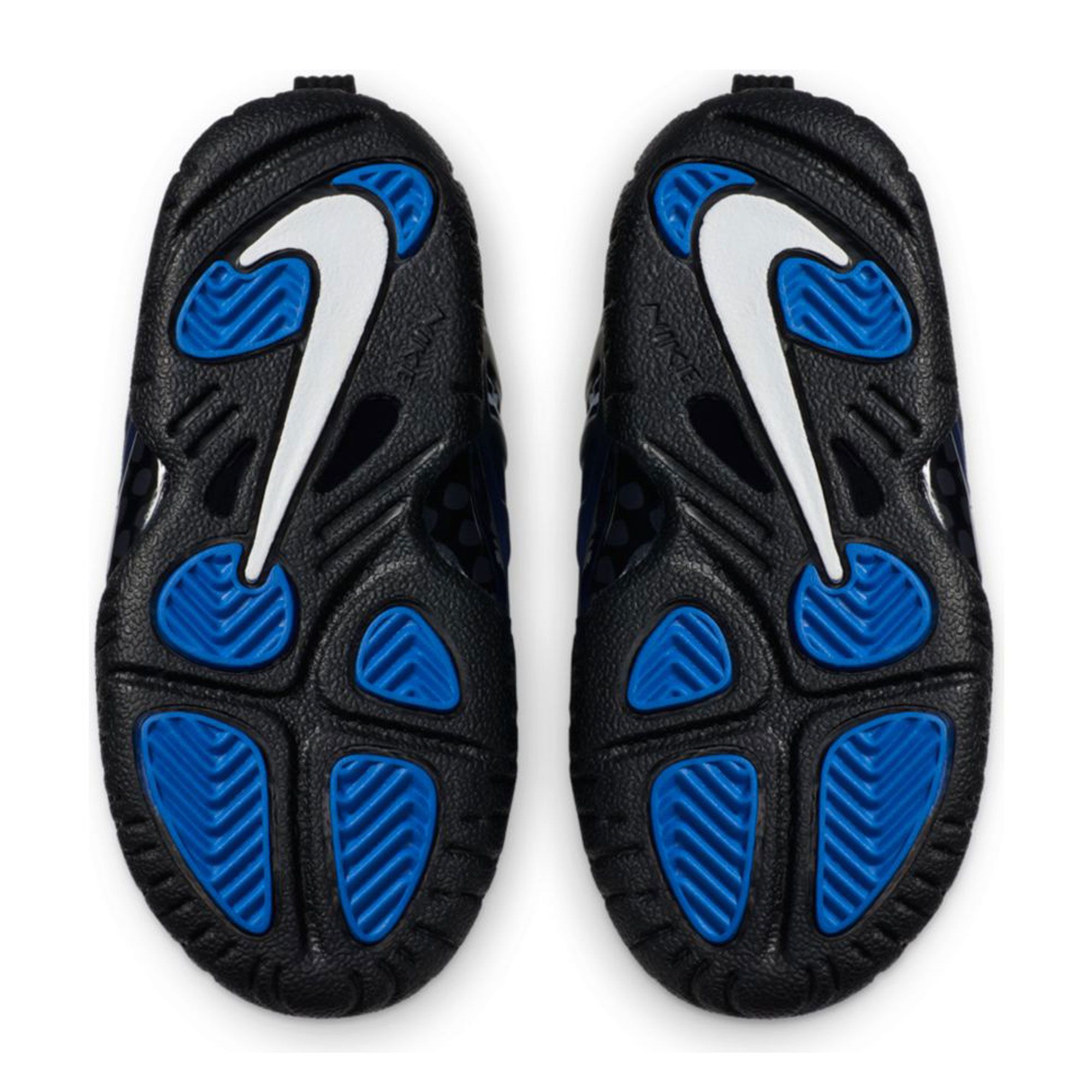 nike little posite one black game royal white