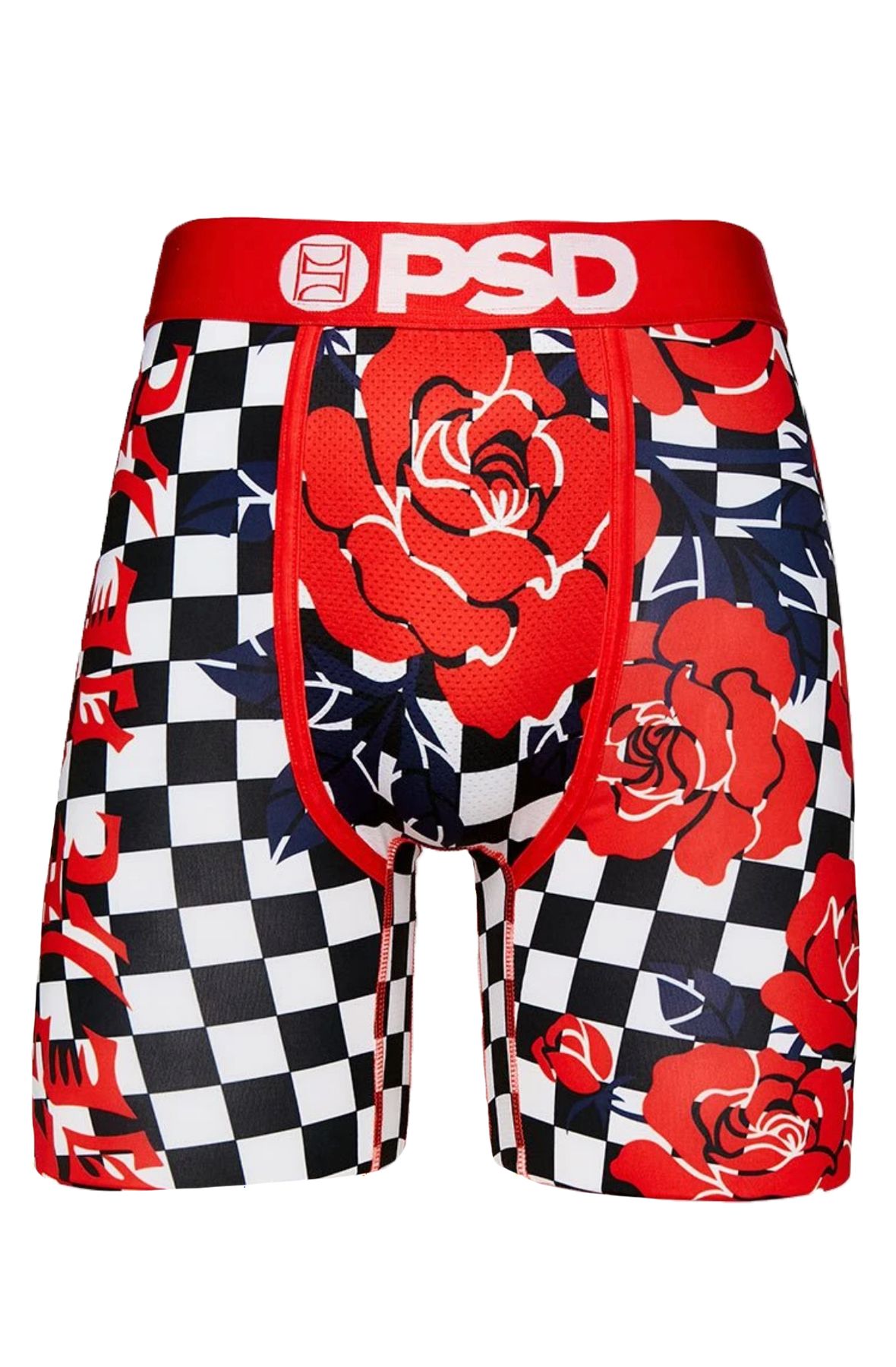 PSD Red Rose Checker Boxer Briefs E21911031 - Shiekh