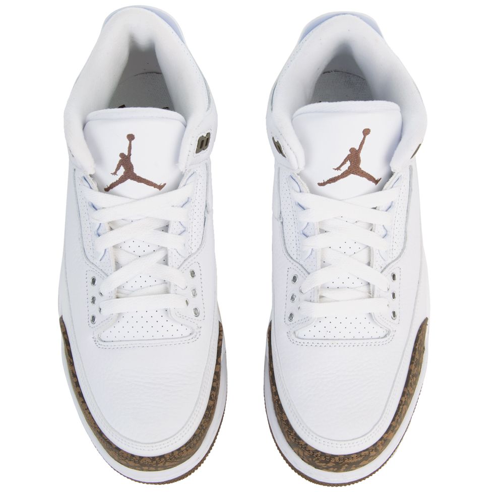 air jordan 3 retro white dark mocha & chrome