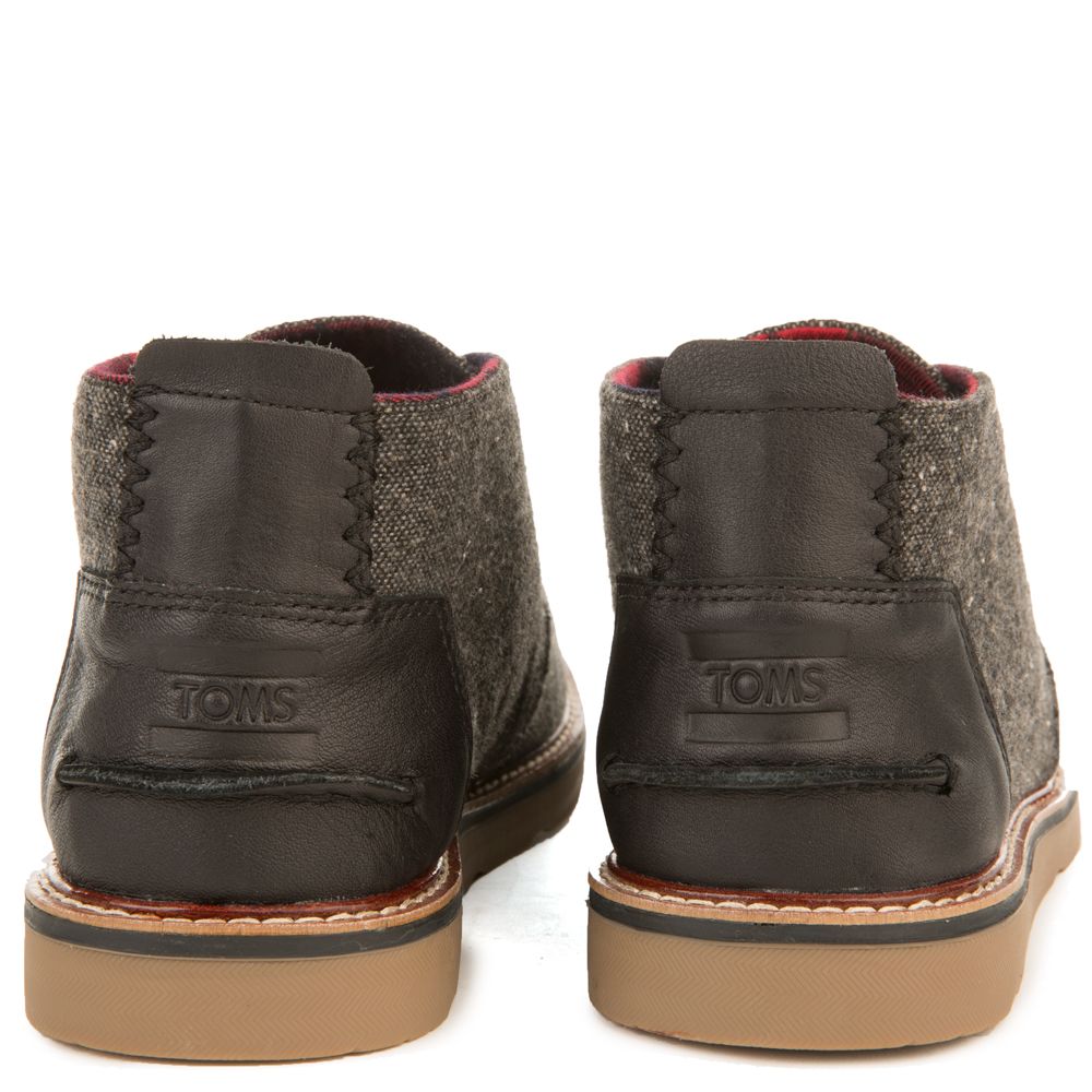 Toms charcoal 2025 fleck chukka boot