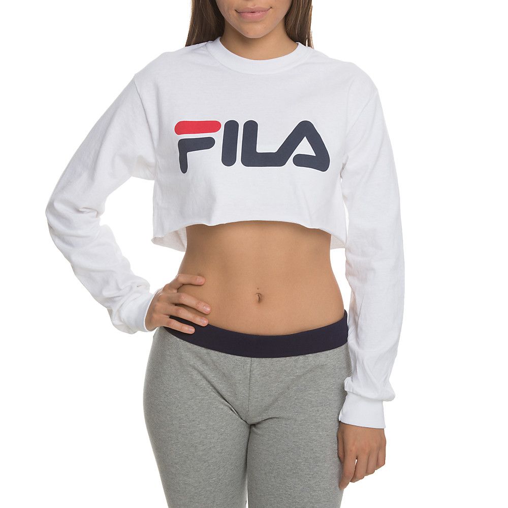 Fila long sleeve crop top best sale