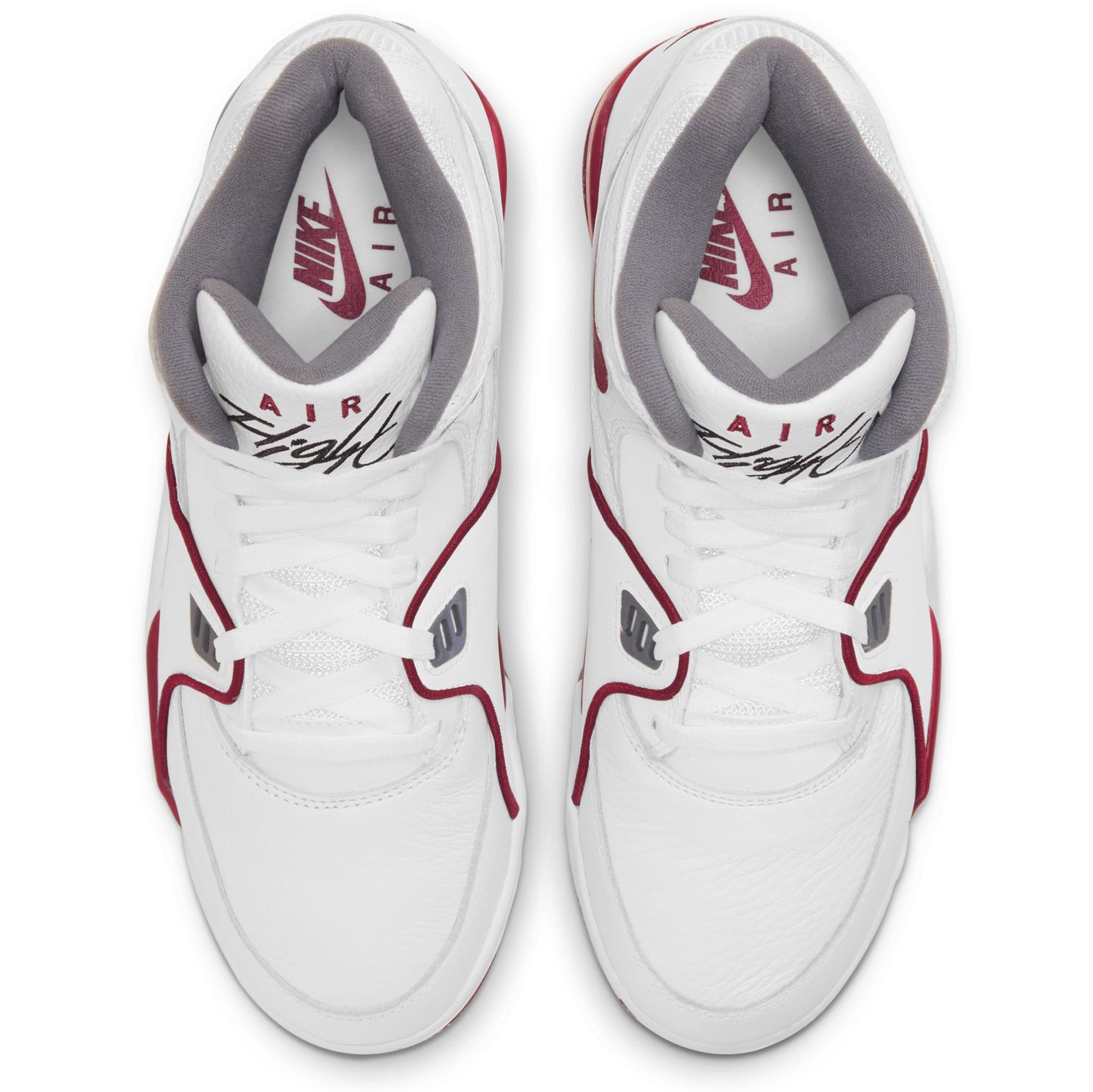 Nike Air Flight 89 White/Team Red-Smoke Grey Retro buy Basketball DD1173 100 Men's