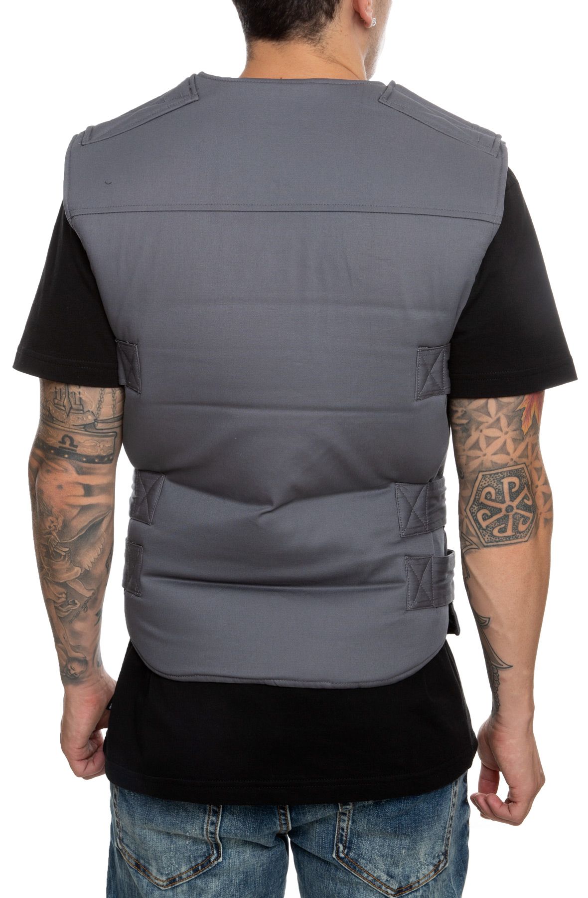 REBEL MINDS Riot Tactical Twill Vest 192-532DKGRY - Shiekh