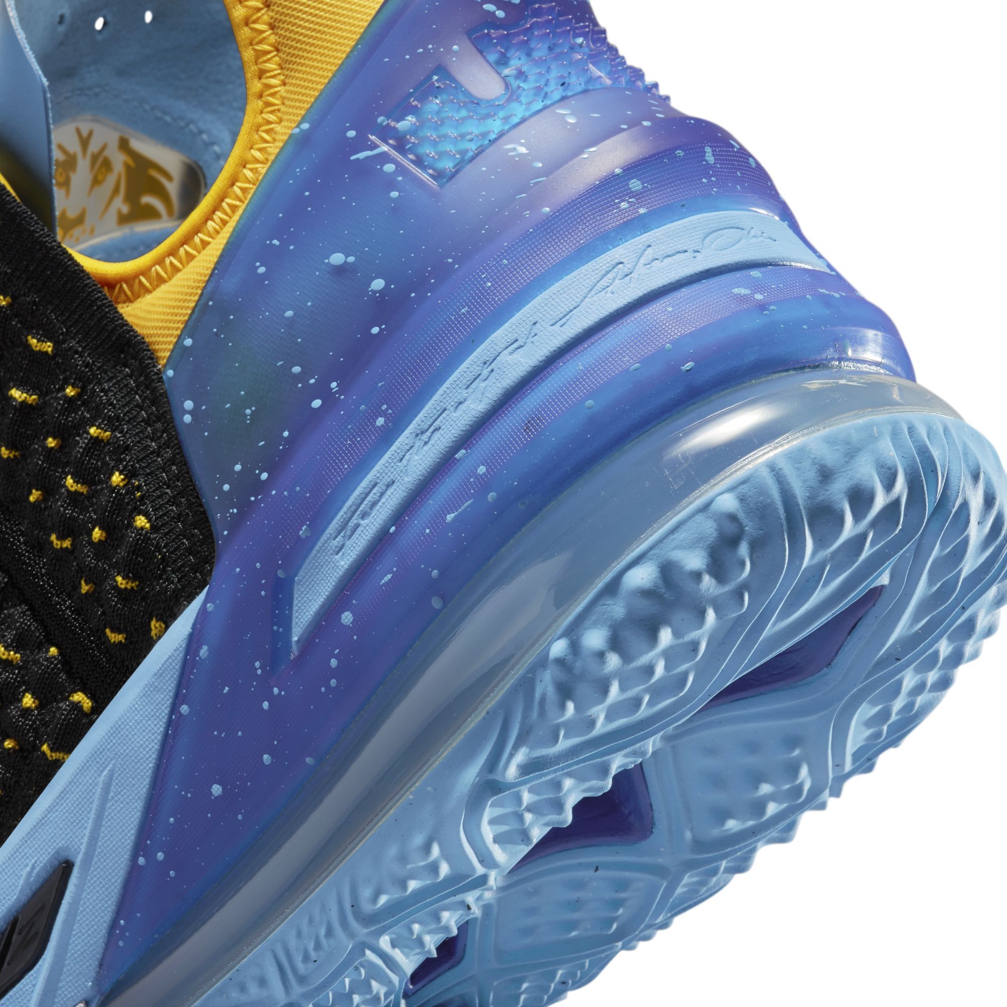 lebron 18 black university gold coast