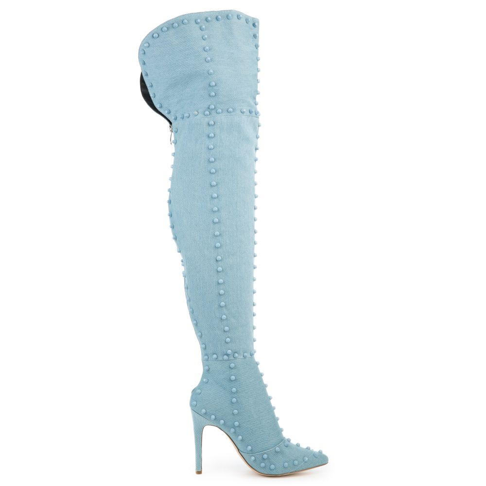 cape robbin denim boots